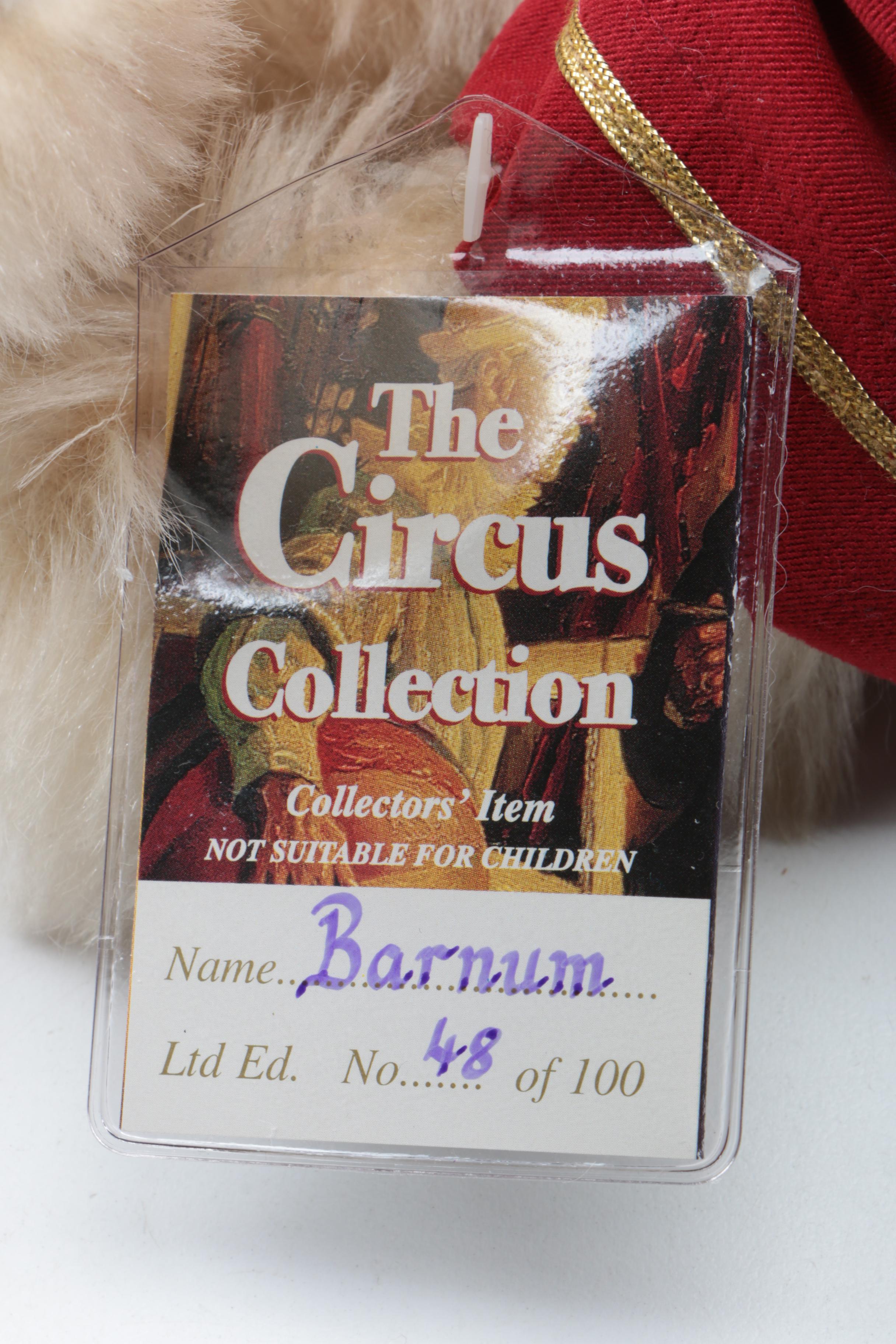 Cotswold Circus Collection "Barnum" and "Coco" Teddy Bears