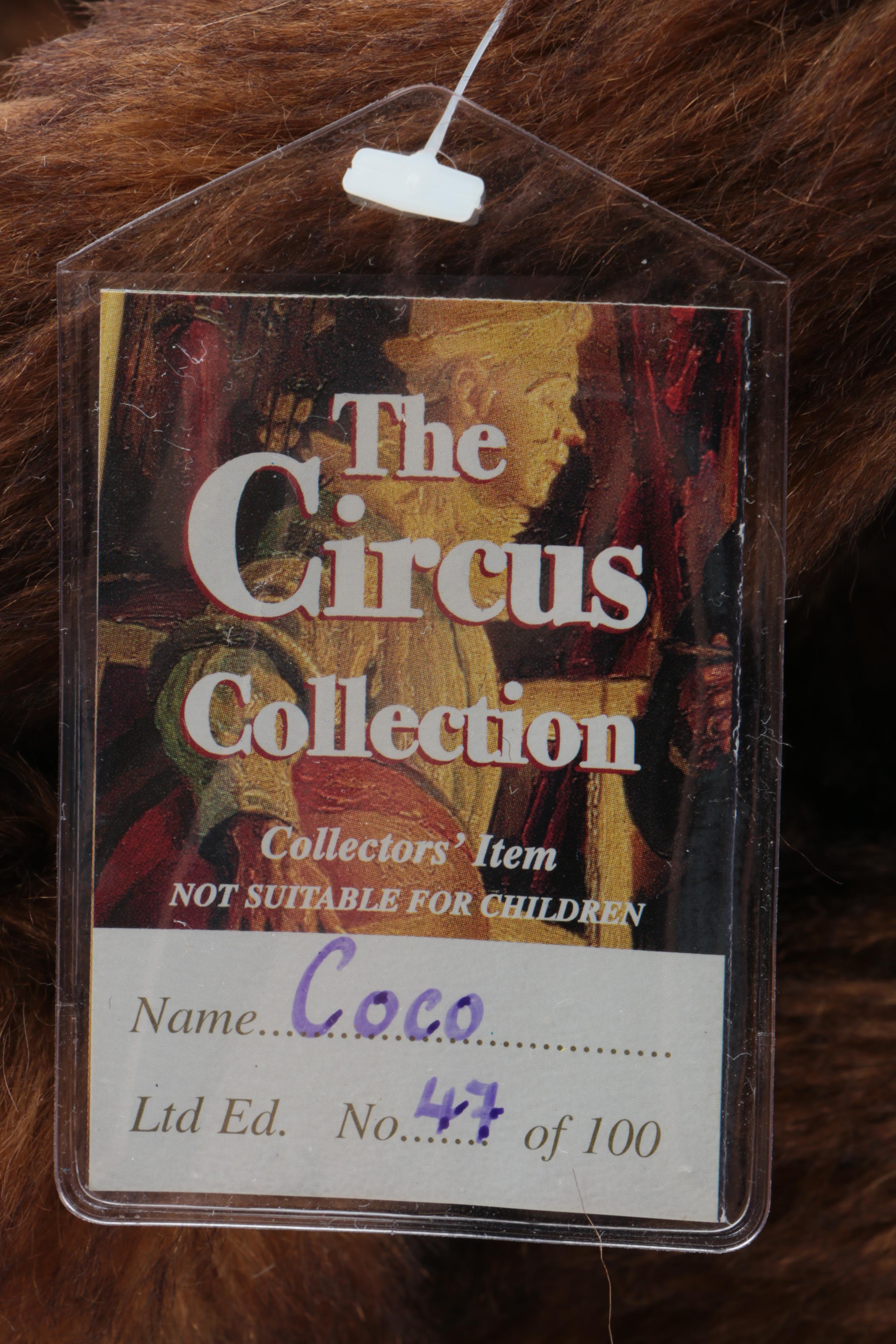 Cotswold Circus Collection "Barnum" and "Coco" Teddy Bears