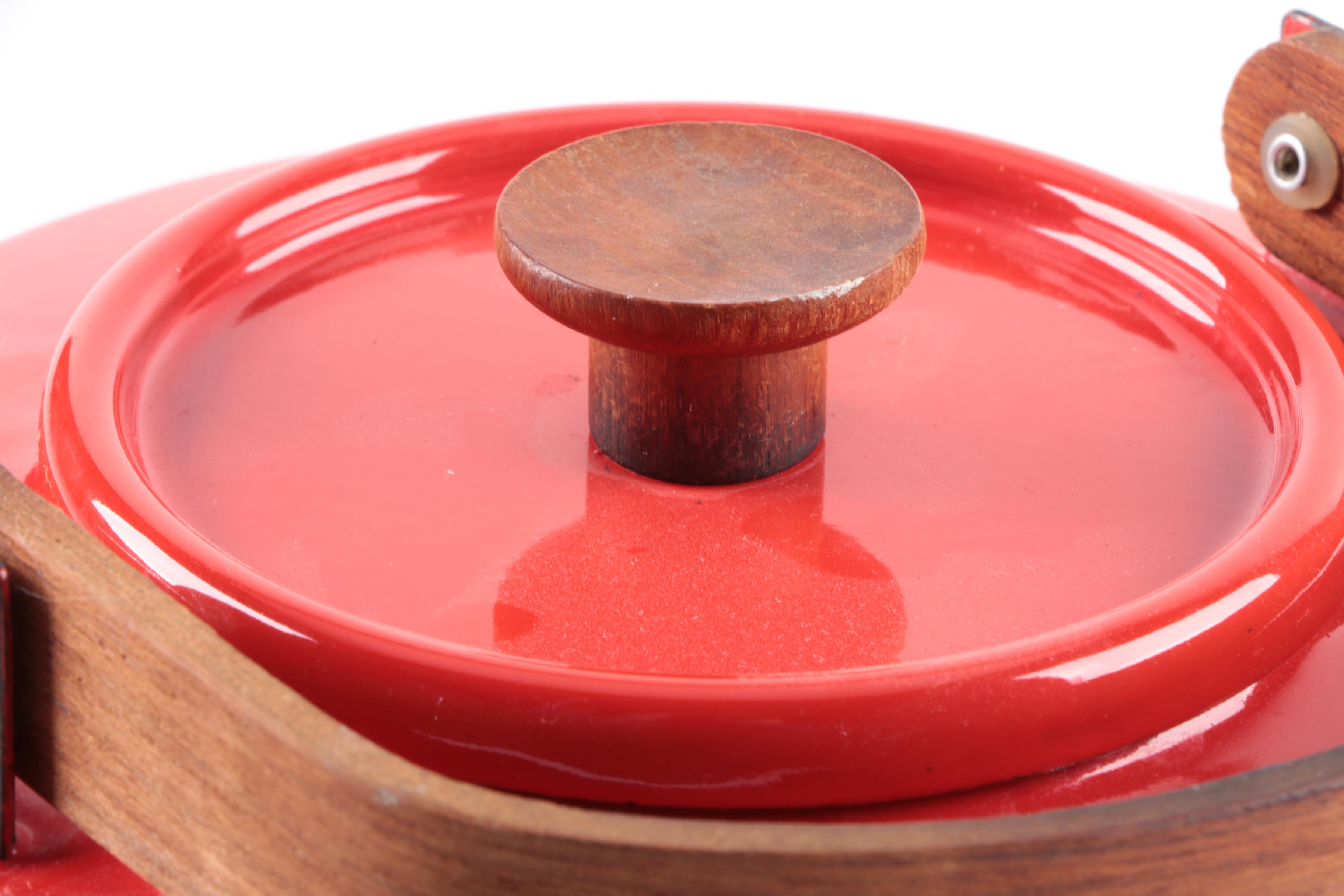 Copco Michael Lax Design Red Enamel Tea Kettle