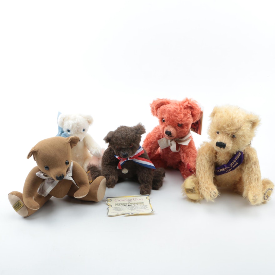 Merrythought Limited Edition Stuffed Teddy Bears