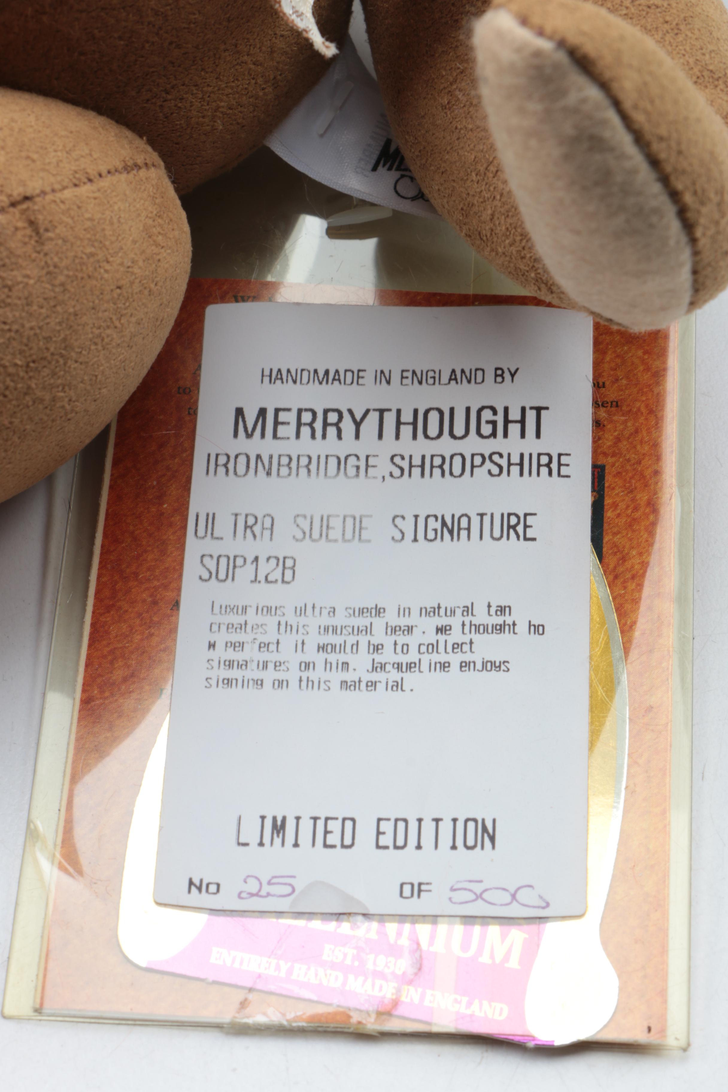 Merrythought Limited Edition Stuffed Teddy Bears