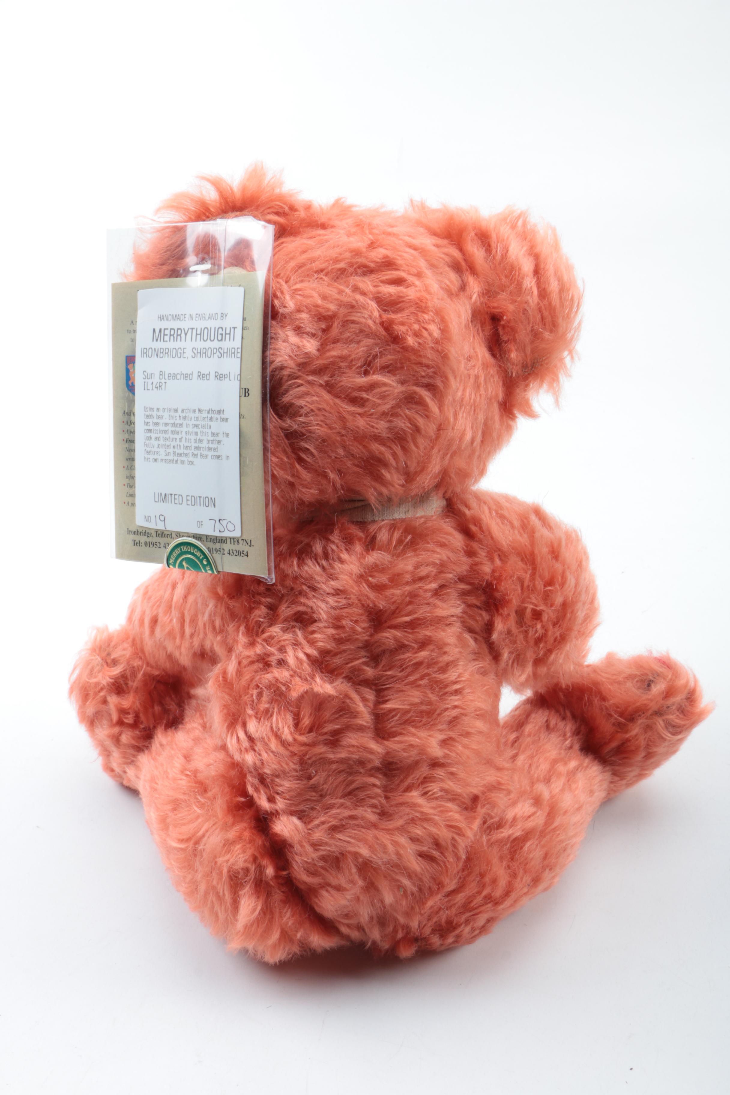Merrythought Limited Edition Stuffed Teddy Bears