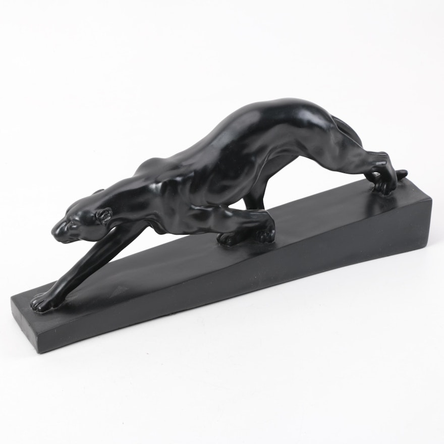 Art Deco Style Panther Figurine