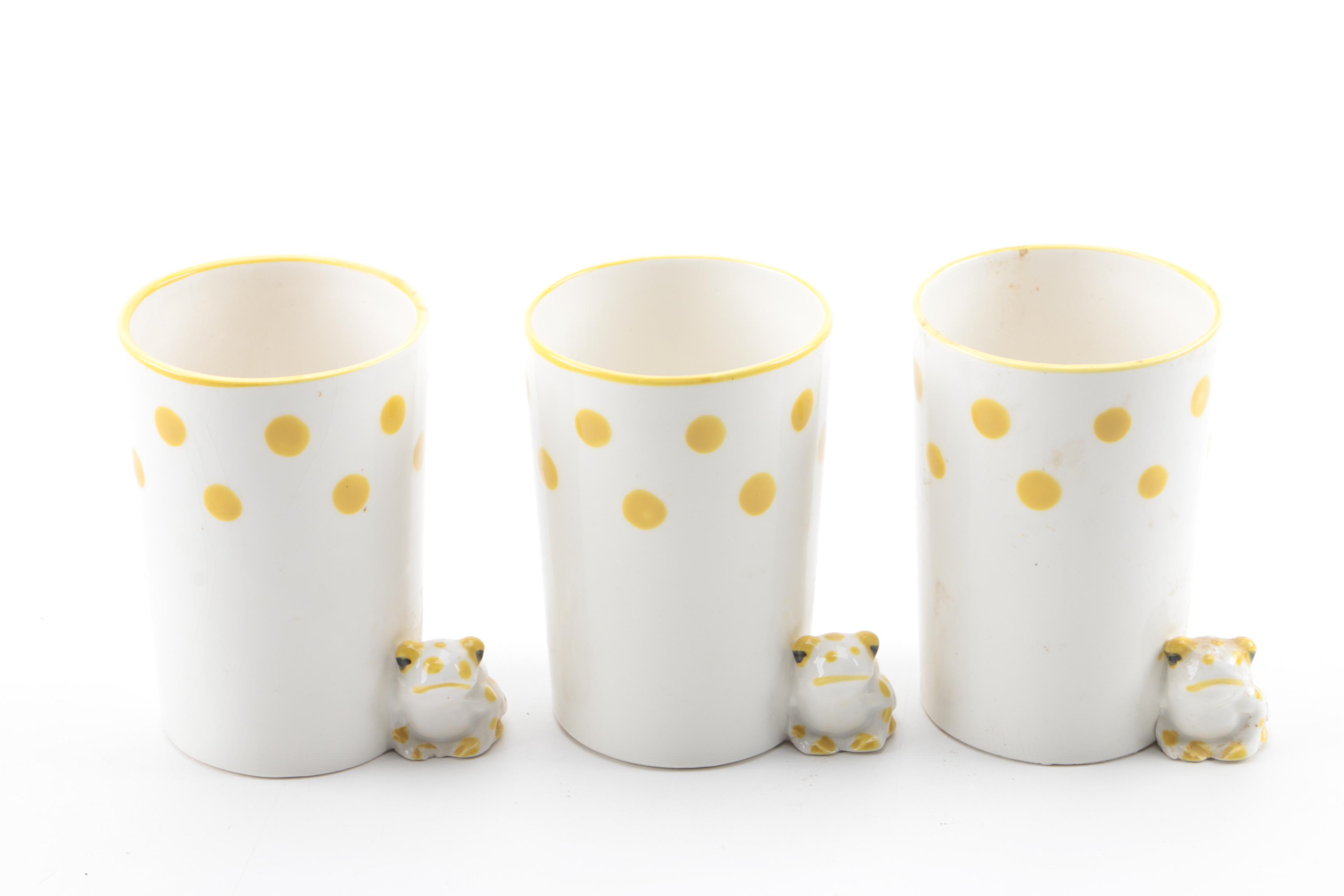 Metal Teapots and Ceramic Cups