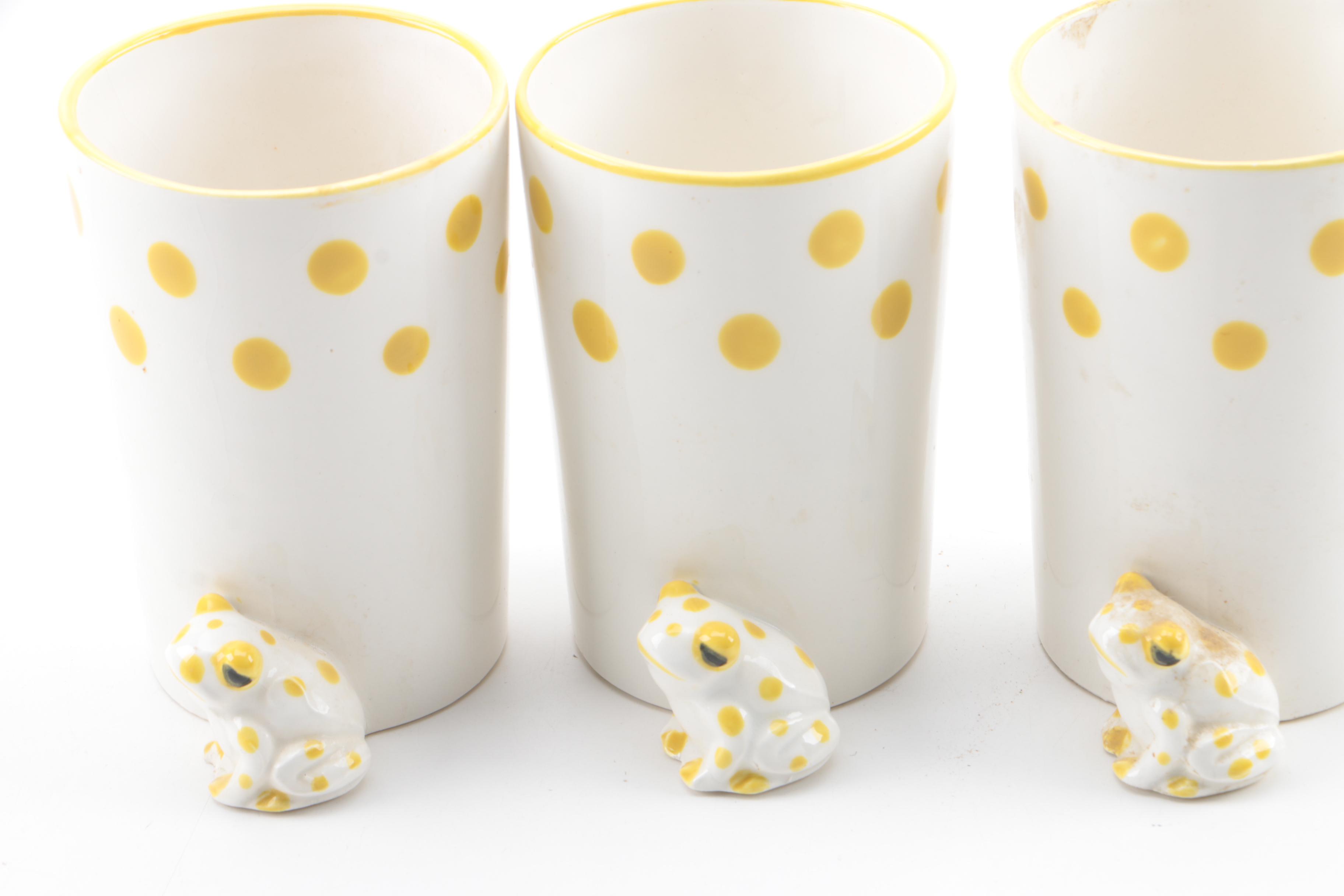 Metal Teapots and Ceramic Cups