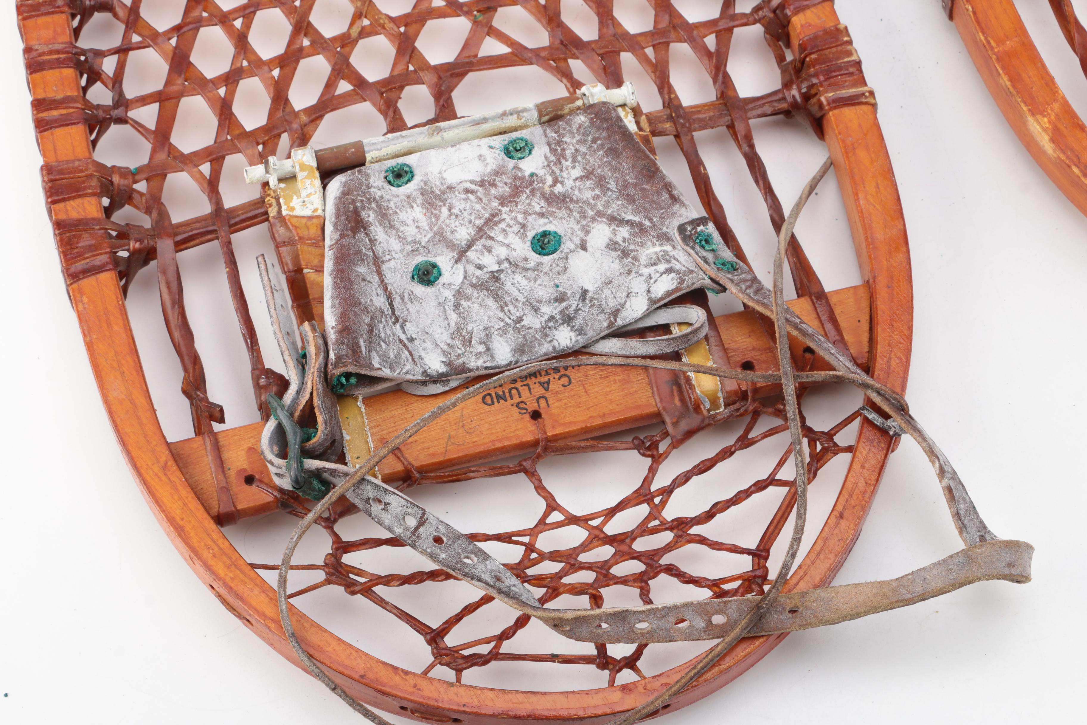 Vintage C.A. Lund Snowshoes