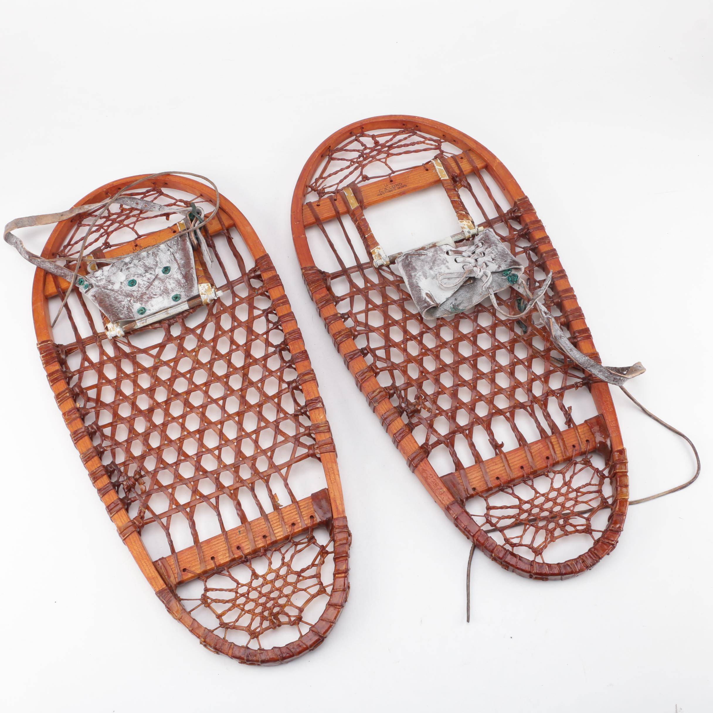 Vintage C.A. Lund Snowshoes