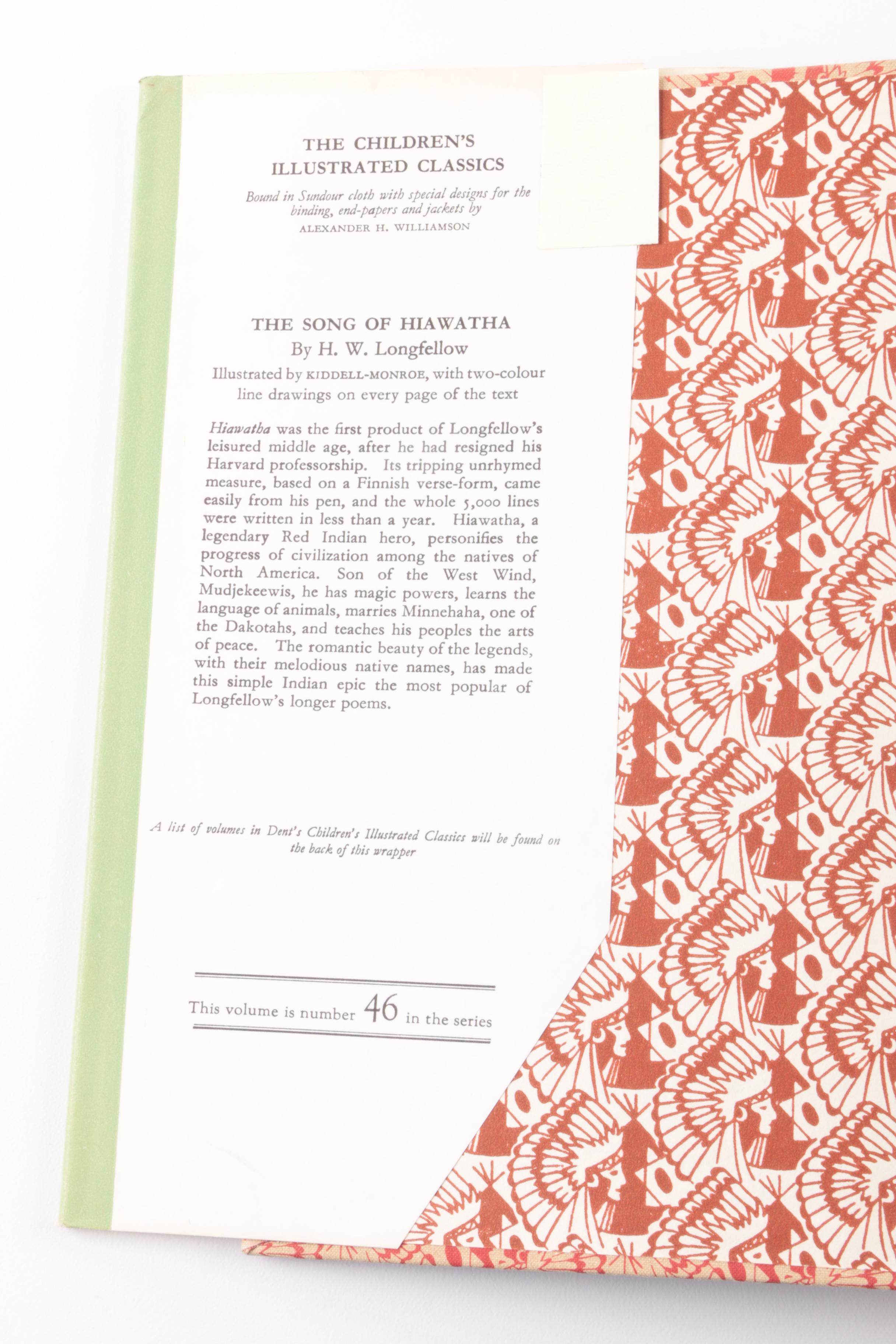1963 "The Song of Hiawatha" by H. W. Longfellow