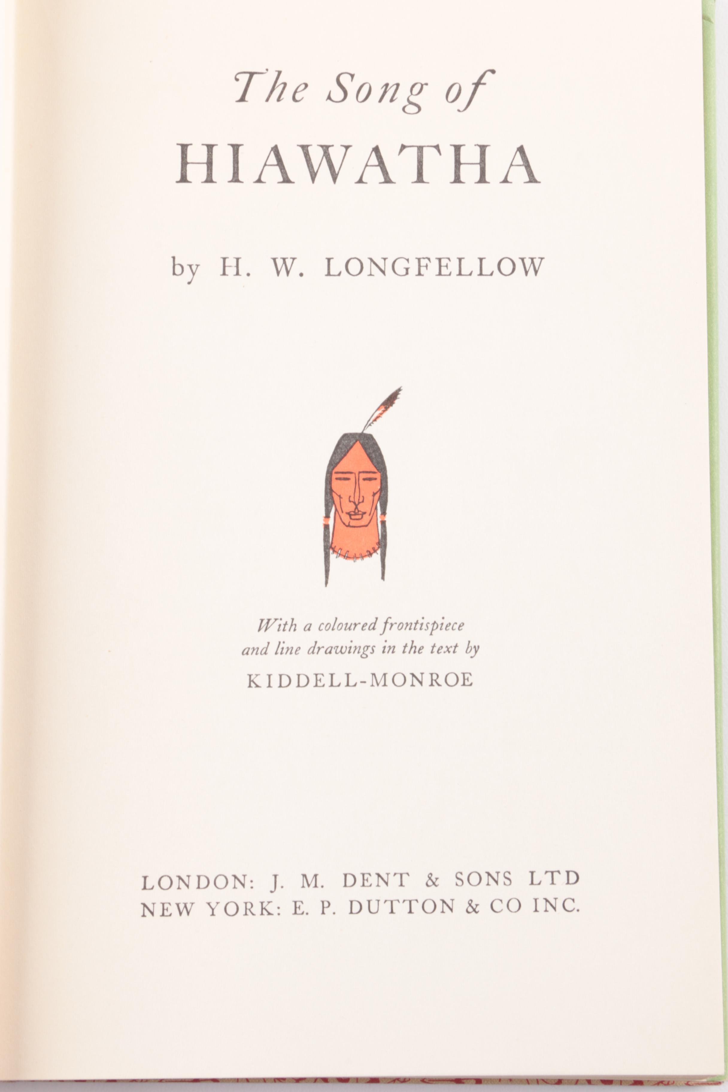 1963 "The Song of Hiawatha" by H. W. Longfellow