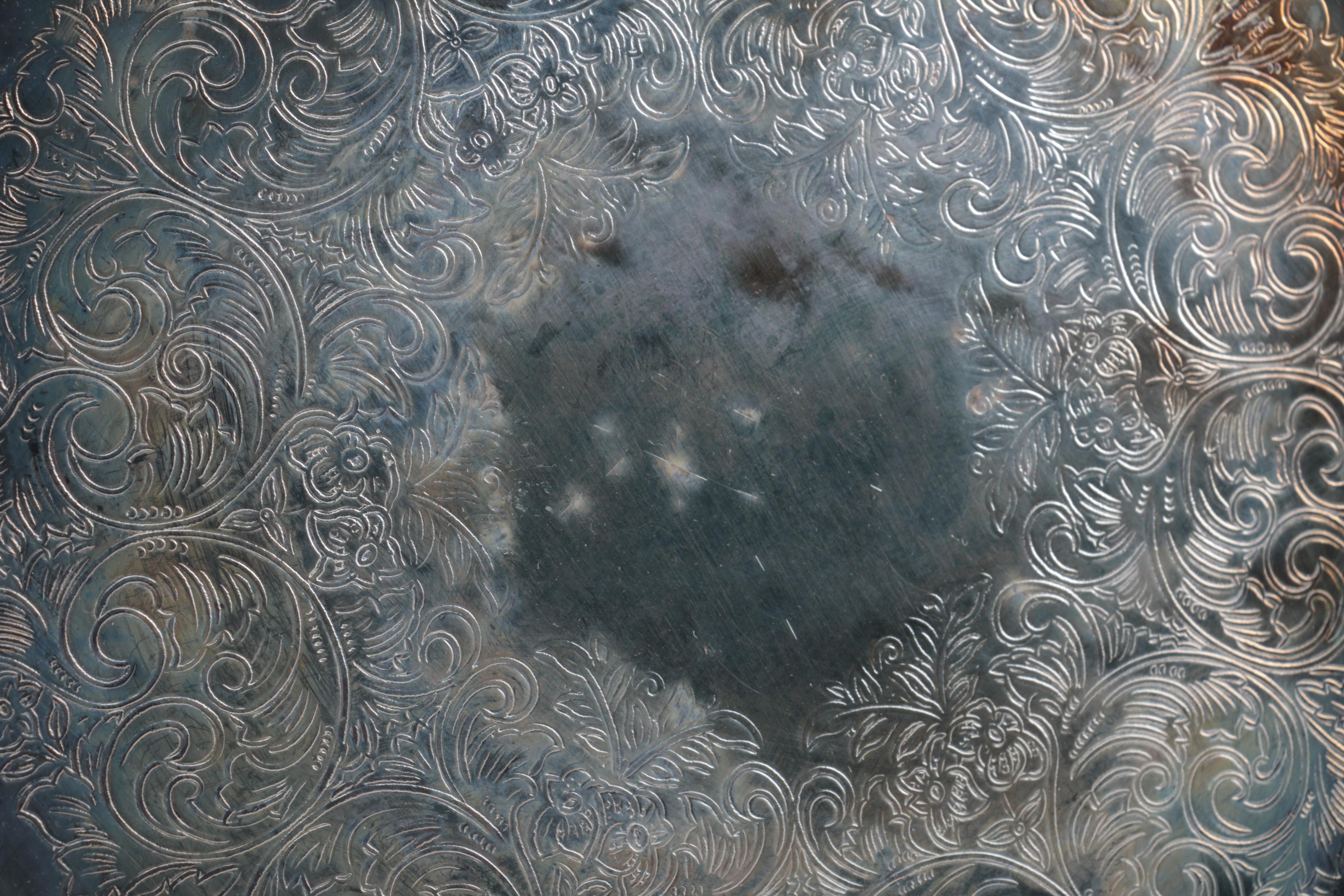 F.B. Rogers Silver Plate Creamer with Other Silver Plate Serveware