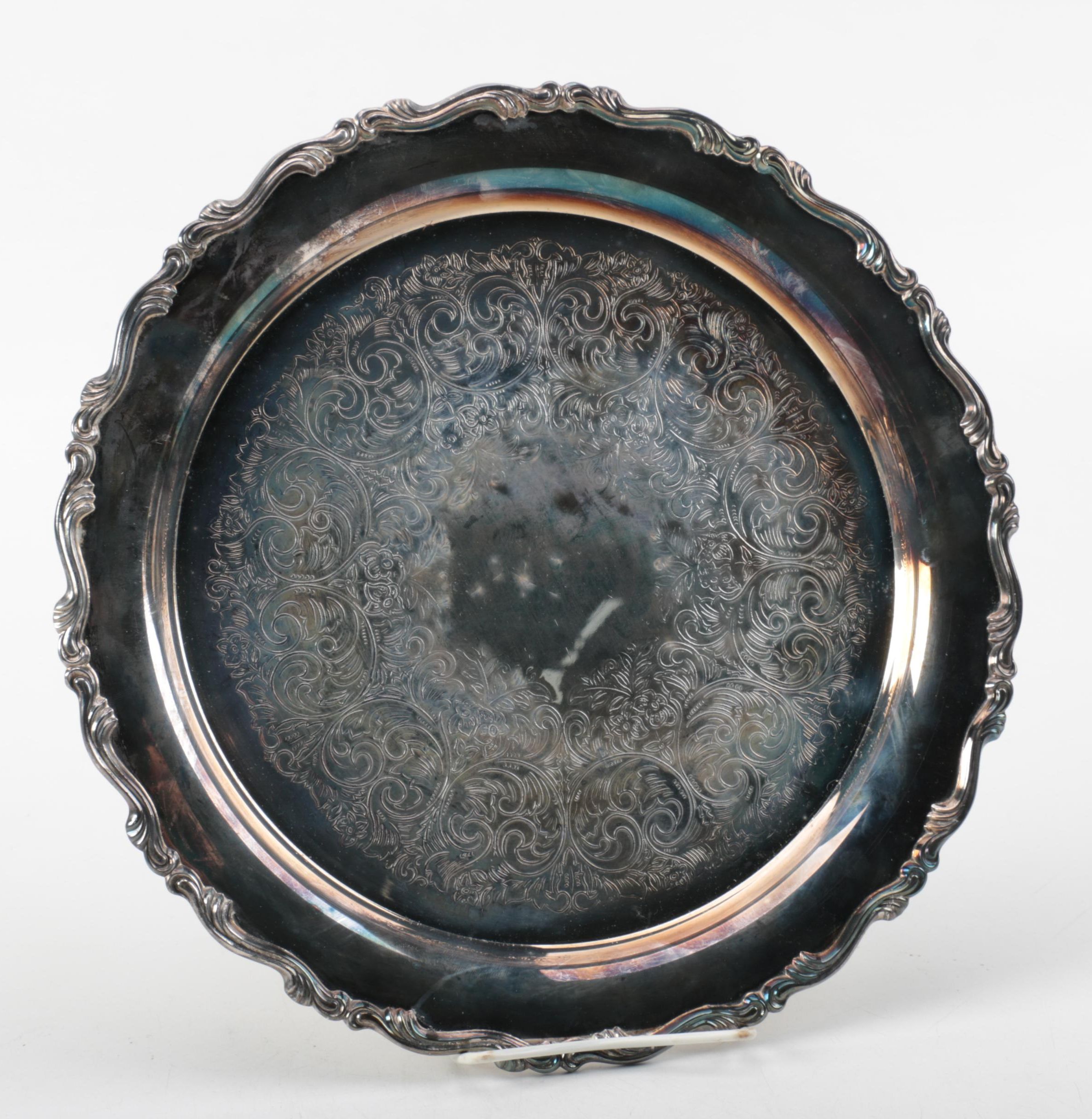 F.B. Rogers Silver Plate Creamer with Other Silver Plate Serveware