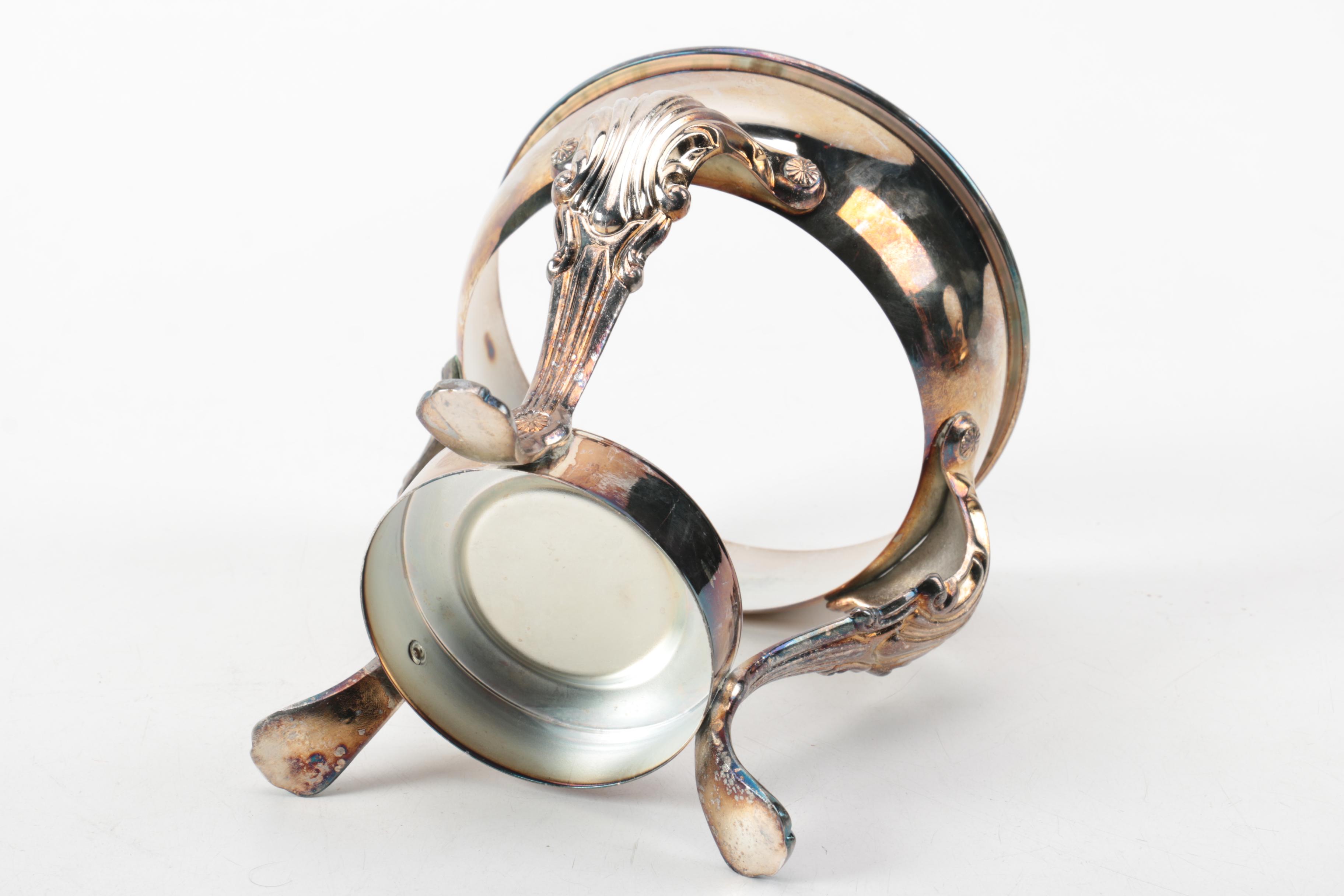 F.B. Rogers Silver Plate Creamer with Other Silver Plate Serveware