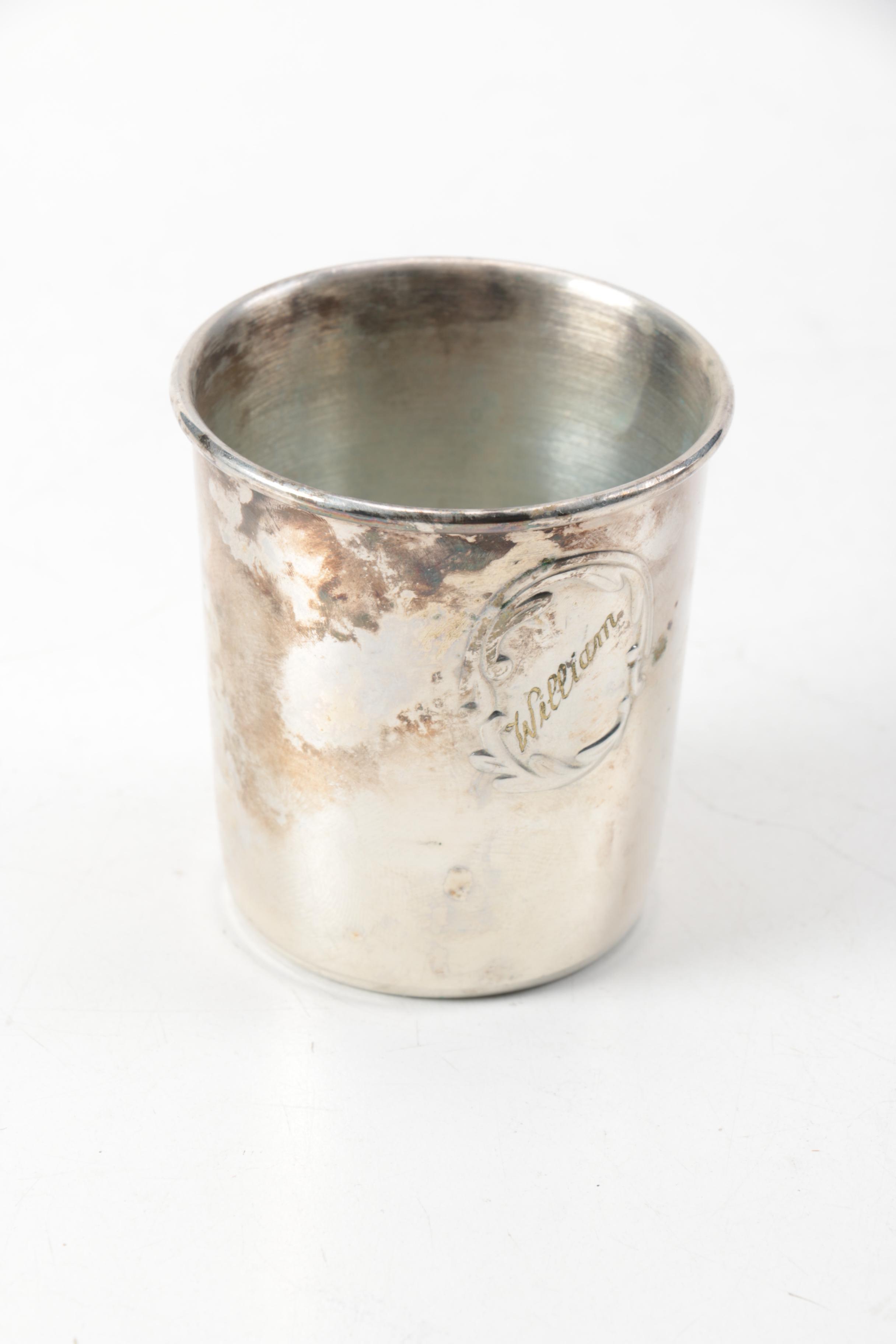 F.B. Rogers Silver Plate Creamer with Other Silver Plate Serveware