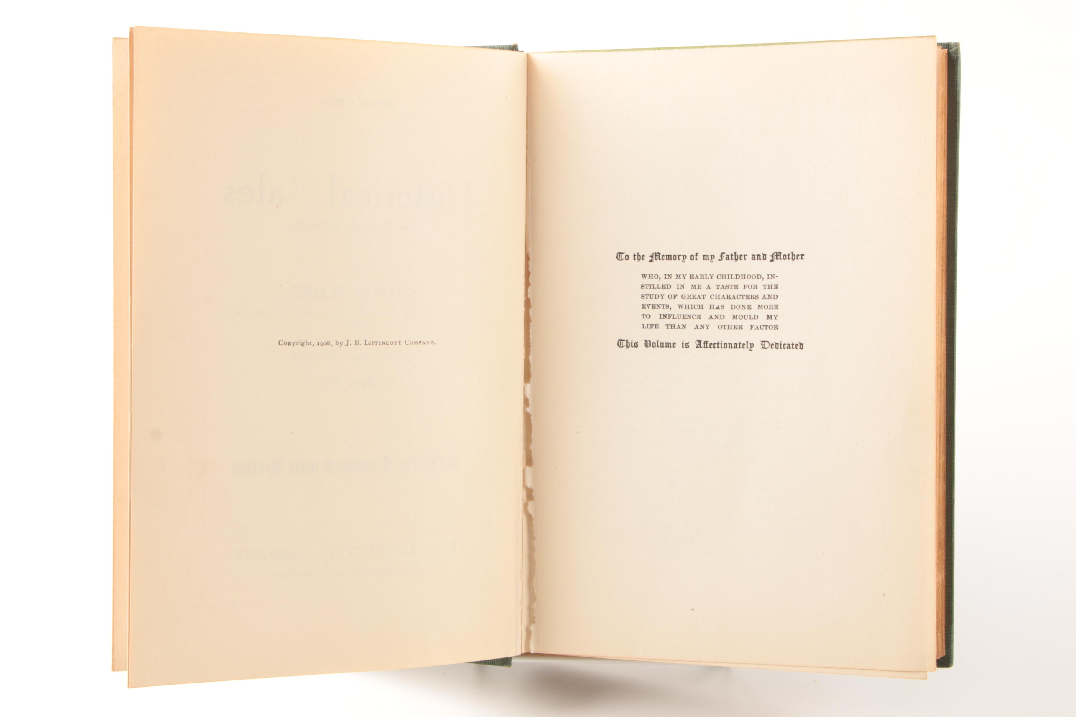 1908 Fifteen-Volume Set of "Historical Tales" Édition d'Élite