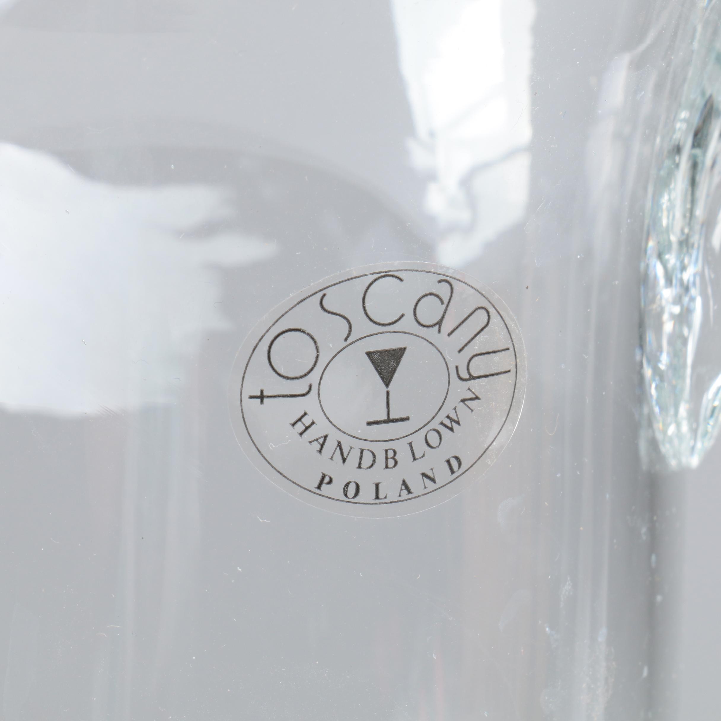 Hand Blown Toscany Polish Crystal Pitcher