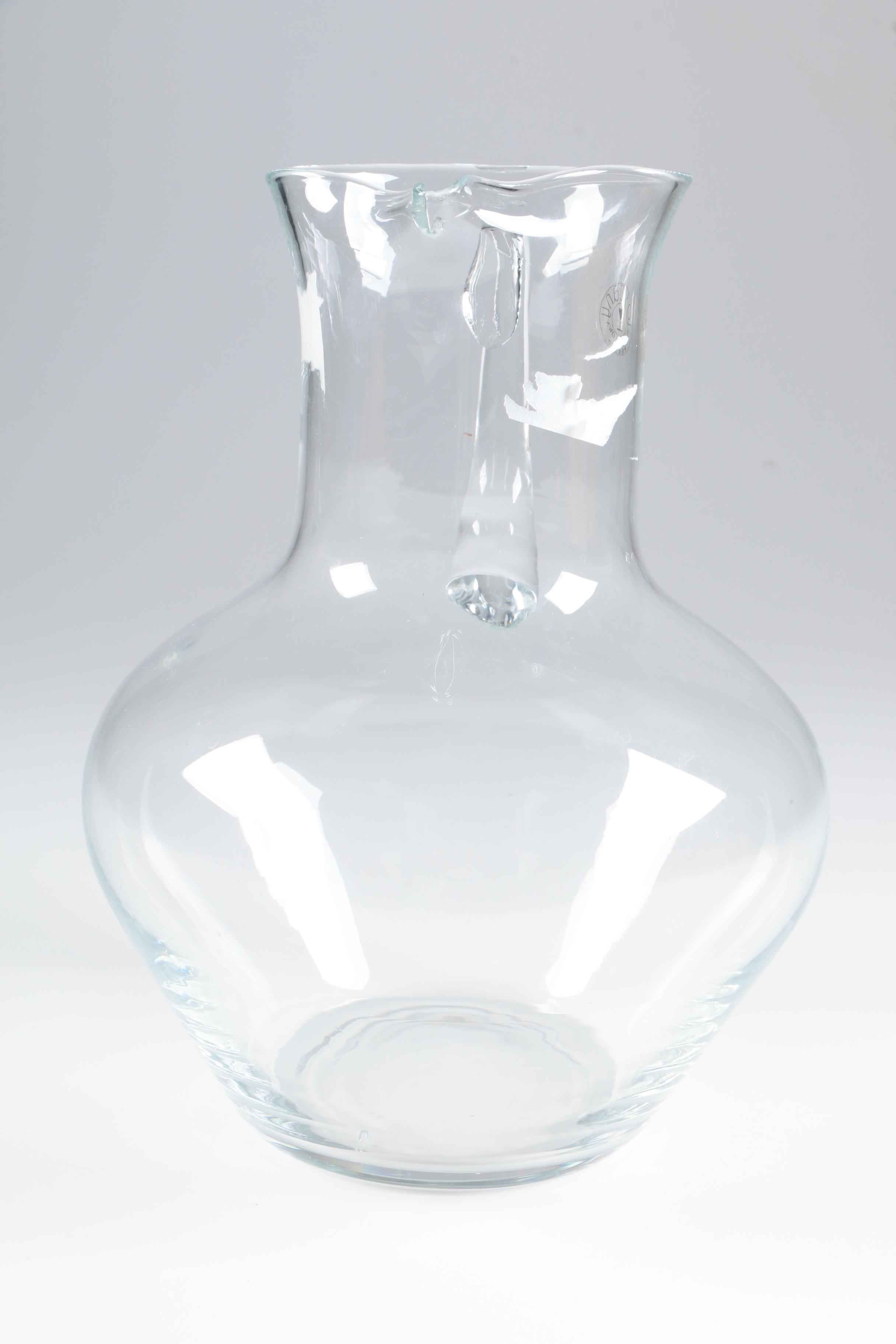 Hand Blown Toscany Polish Crystal Pitcher