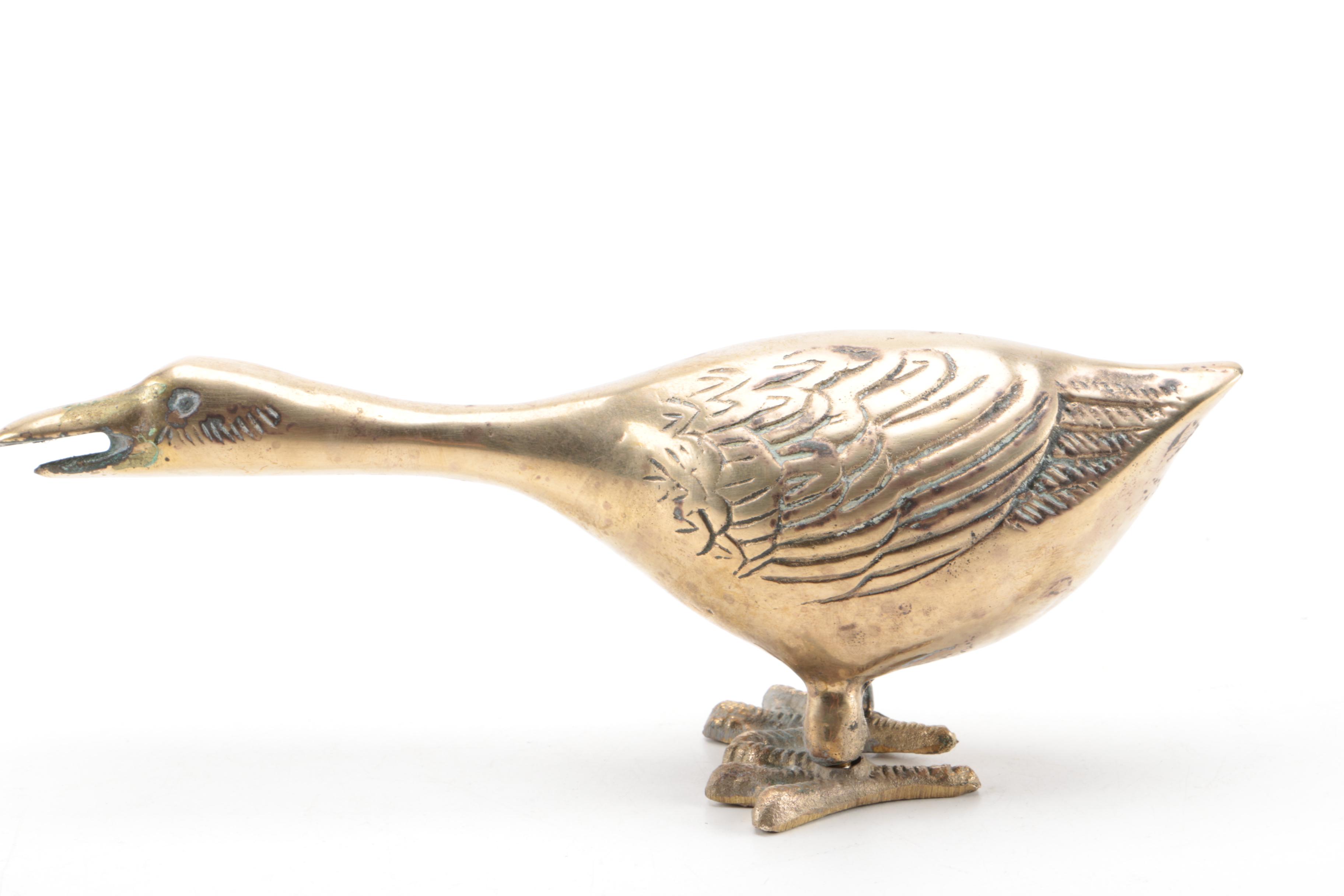 Brass Bird Figurines