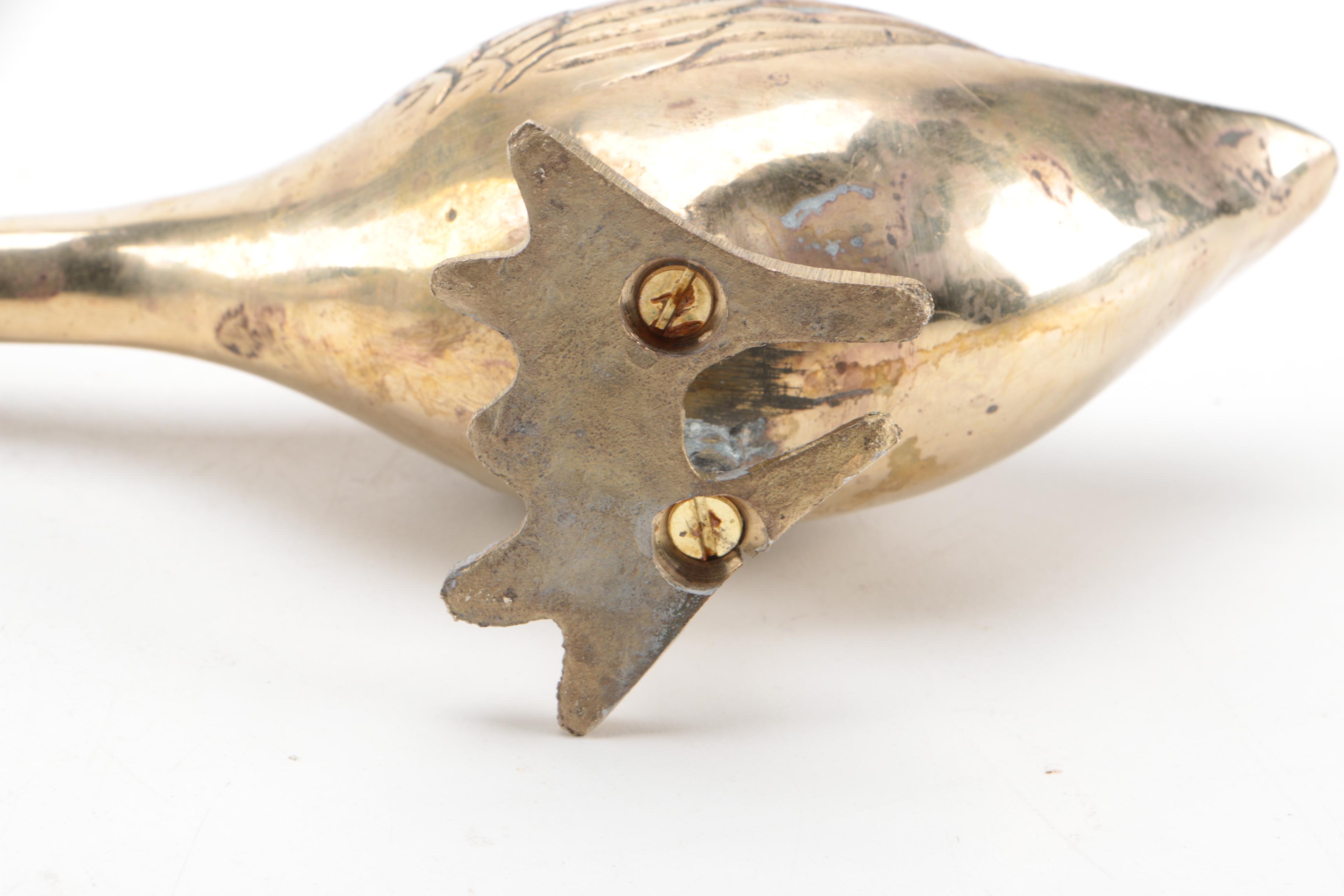 Brass Bird Figurines