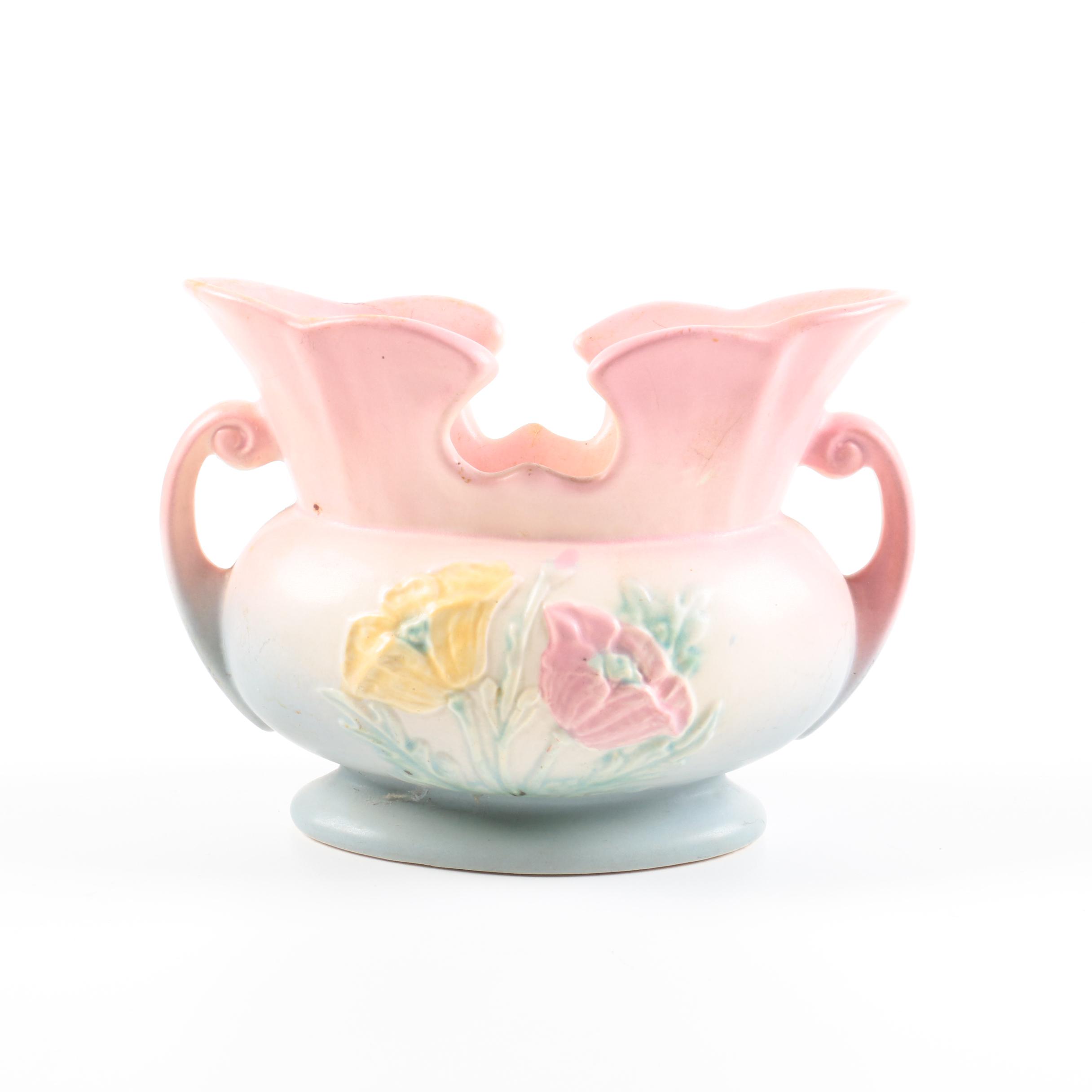 Circa 1940's Hull Pottery "Poppy" Bowl