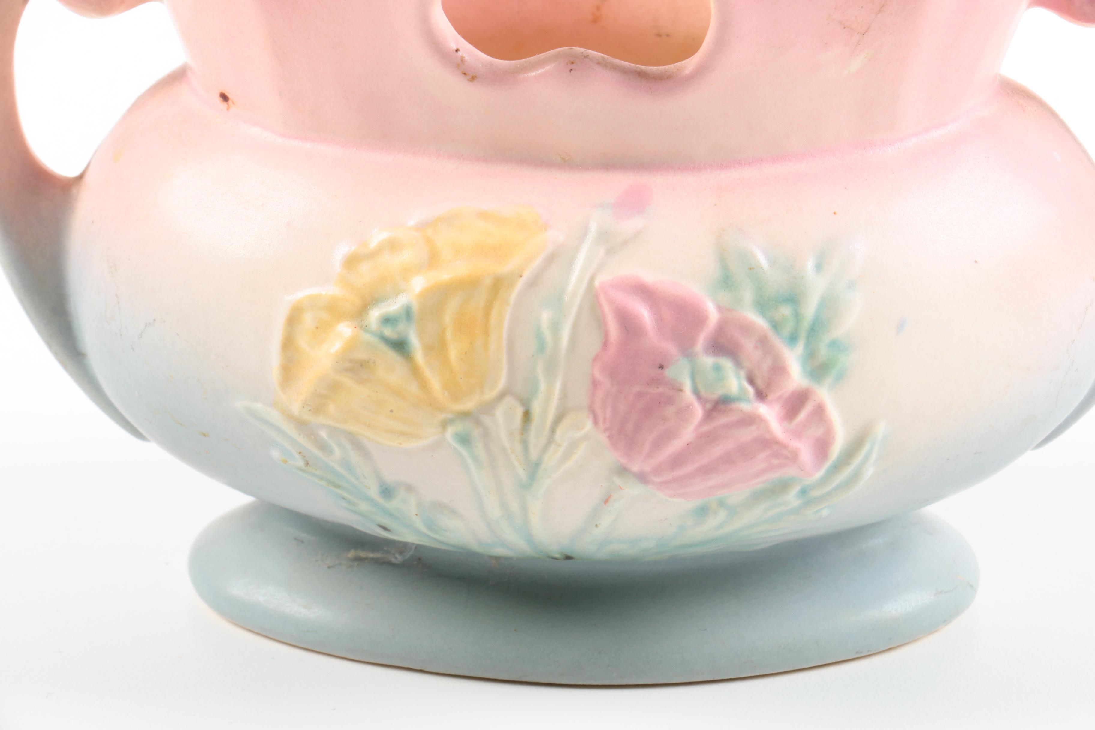 Circa 1940's Hull Pottery "Poppy" Bowl