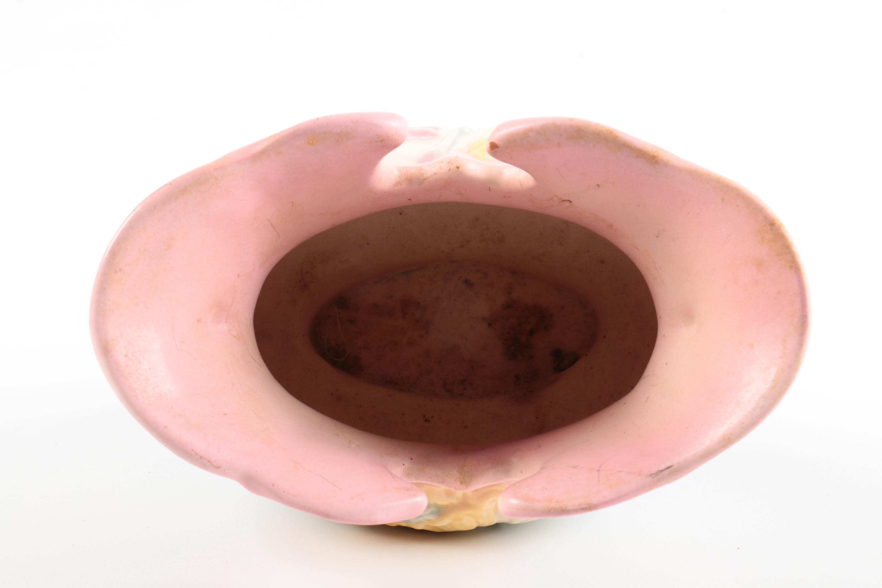 Circa 1940's Hull Pottery "Poppy" Bowl