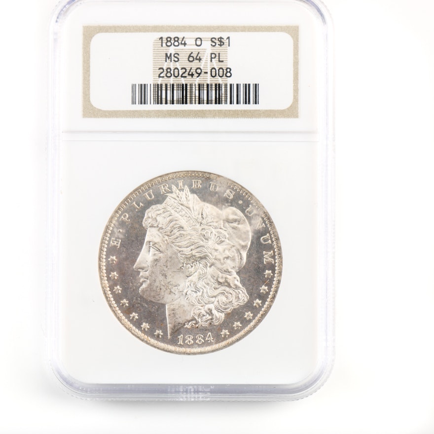 NGC MS 64 1884 O Morgan Silver Dollar