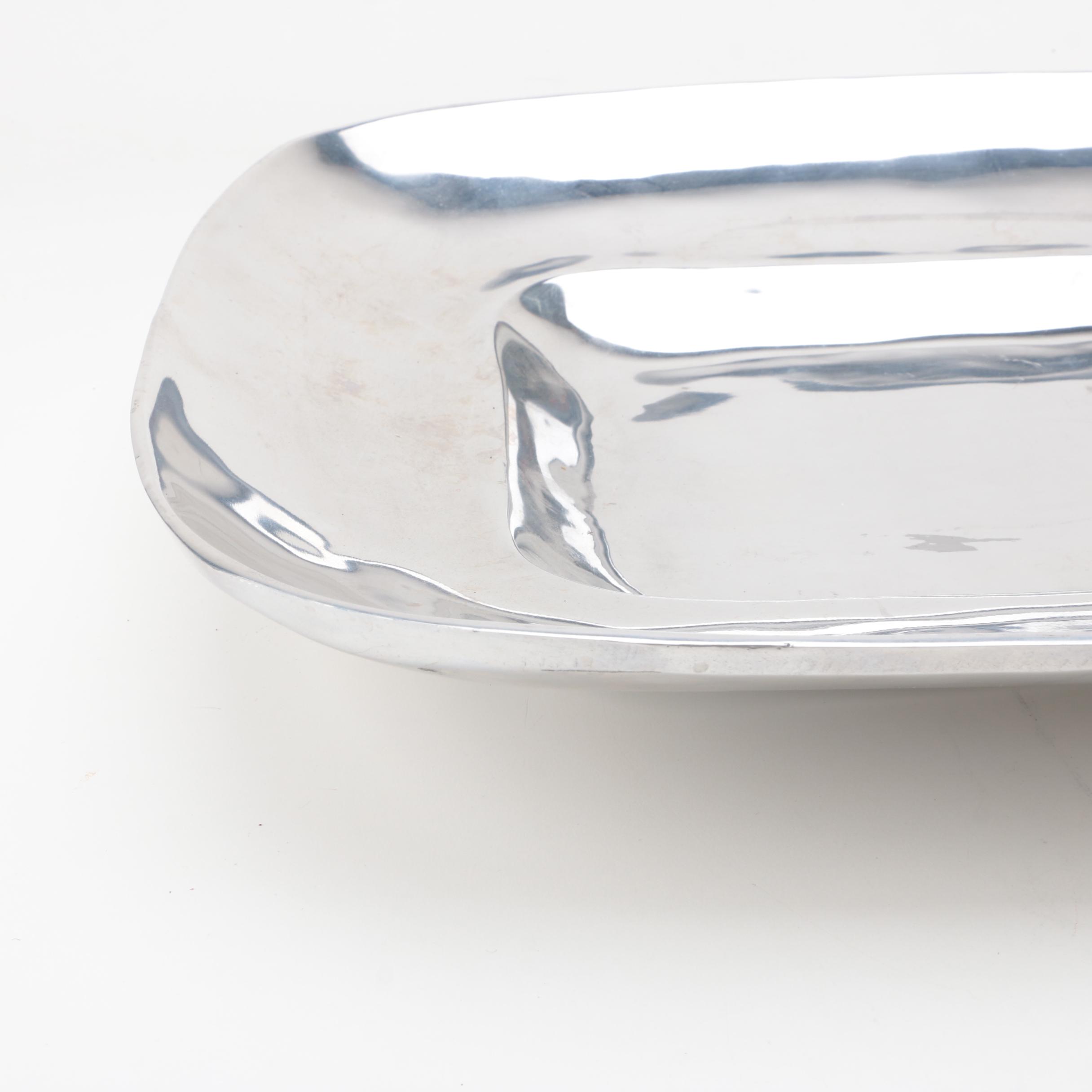 Pottery Barn Stainless Steel Serving Tray