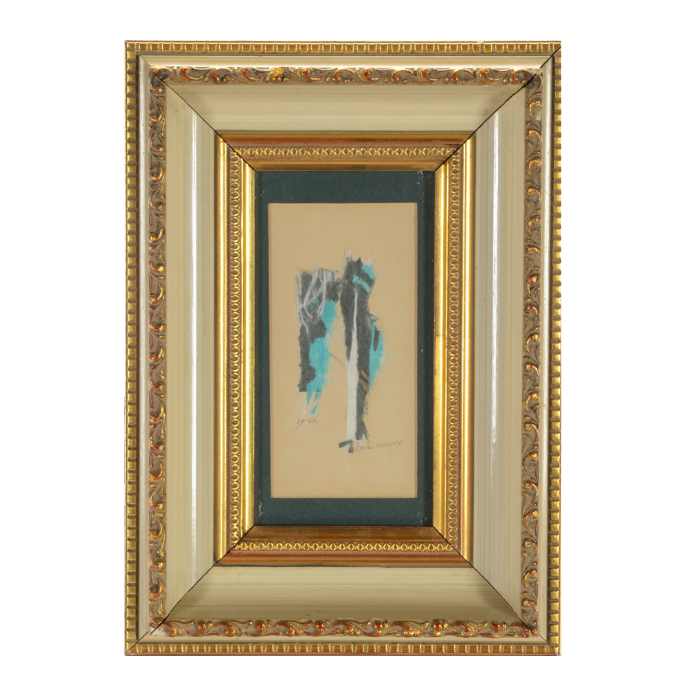 Lela Cooney Vintage Original Mixed Media Collage