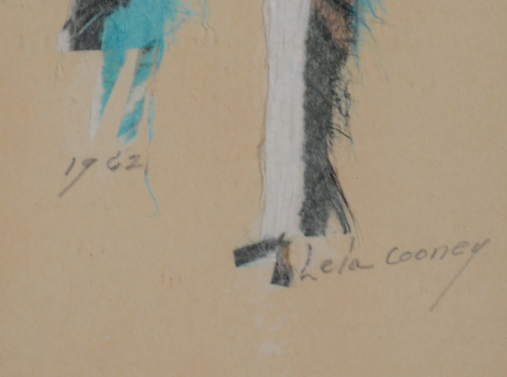 Lela Cooney Vintage Original Mixed Media Collage