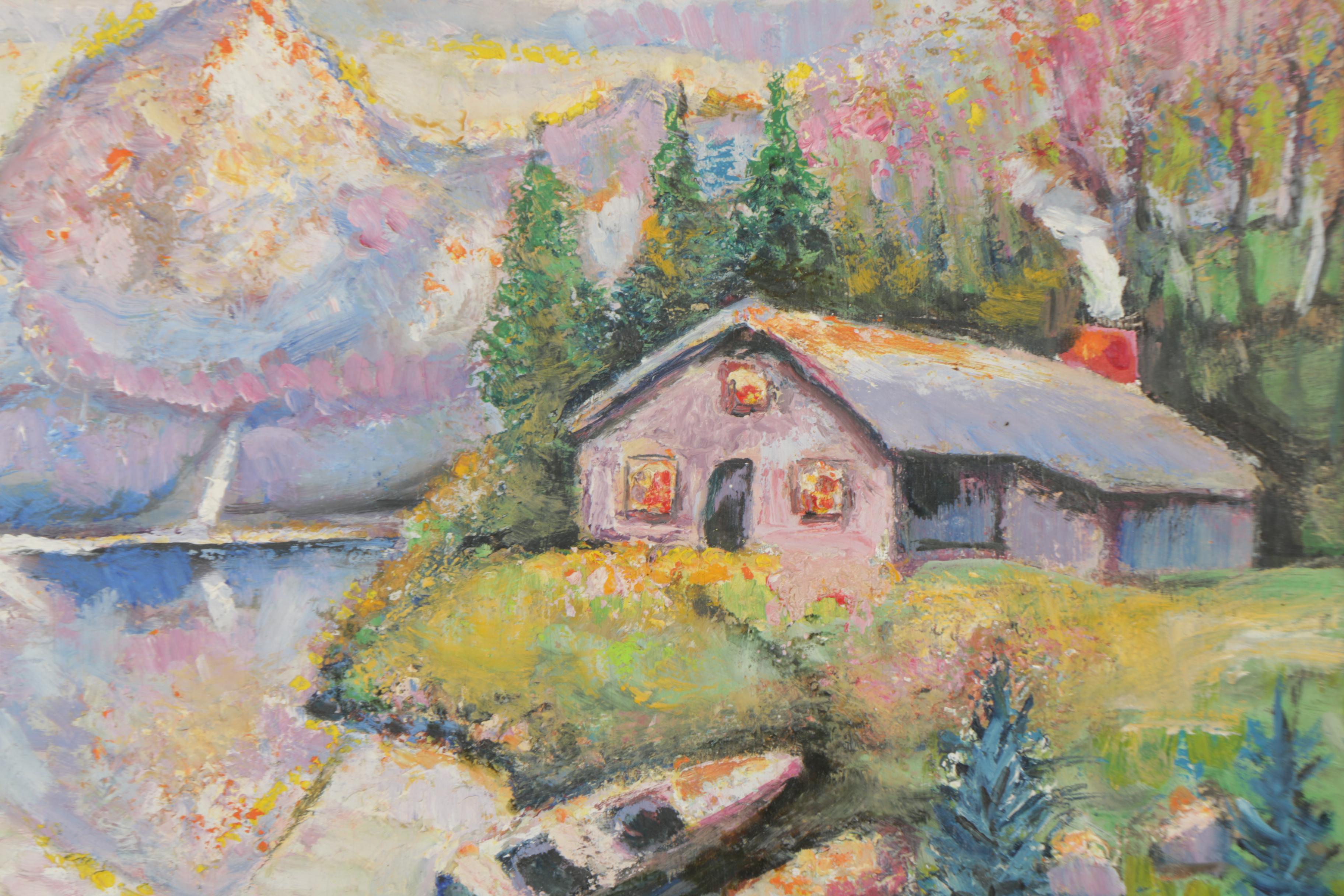 Geo Wagner Landscape Oil Painting