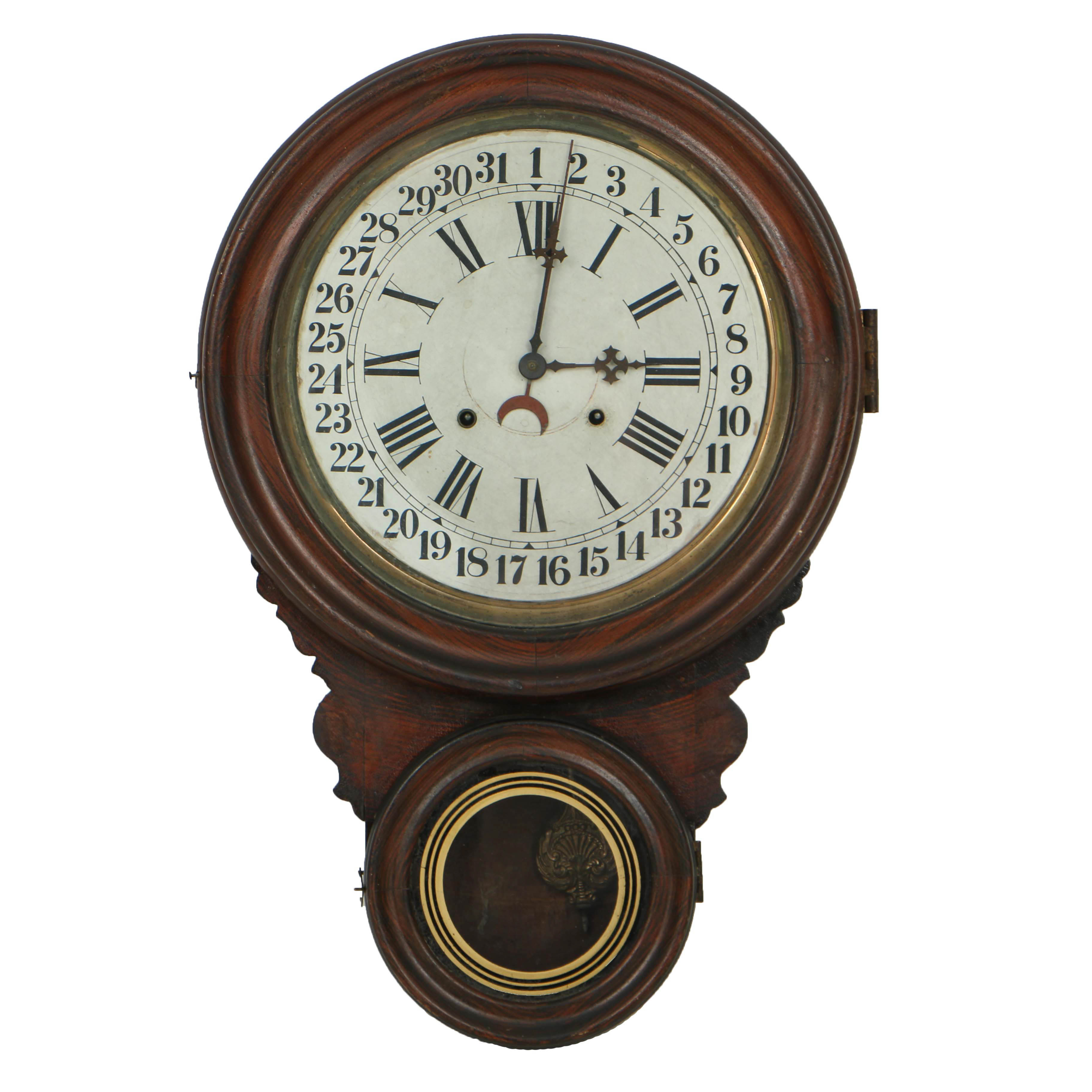 Antique Charles F. Adams Wall Clock