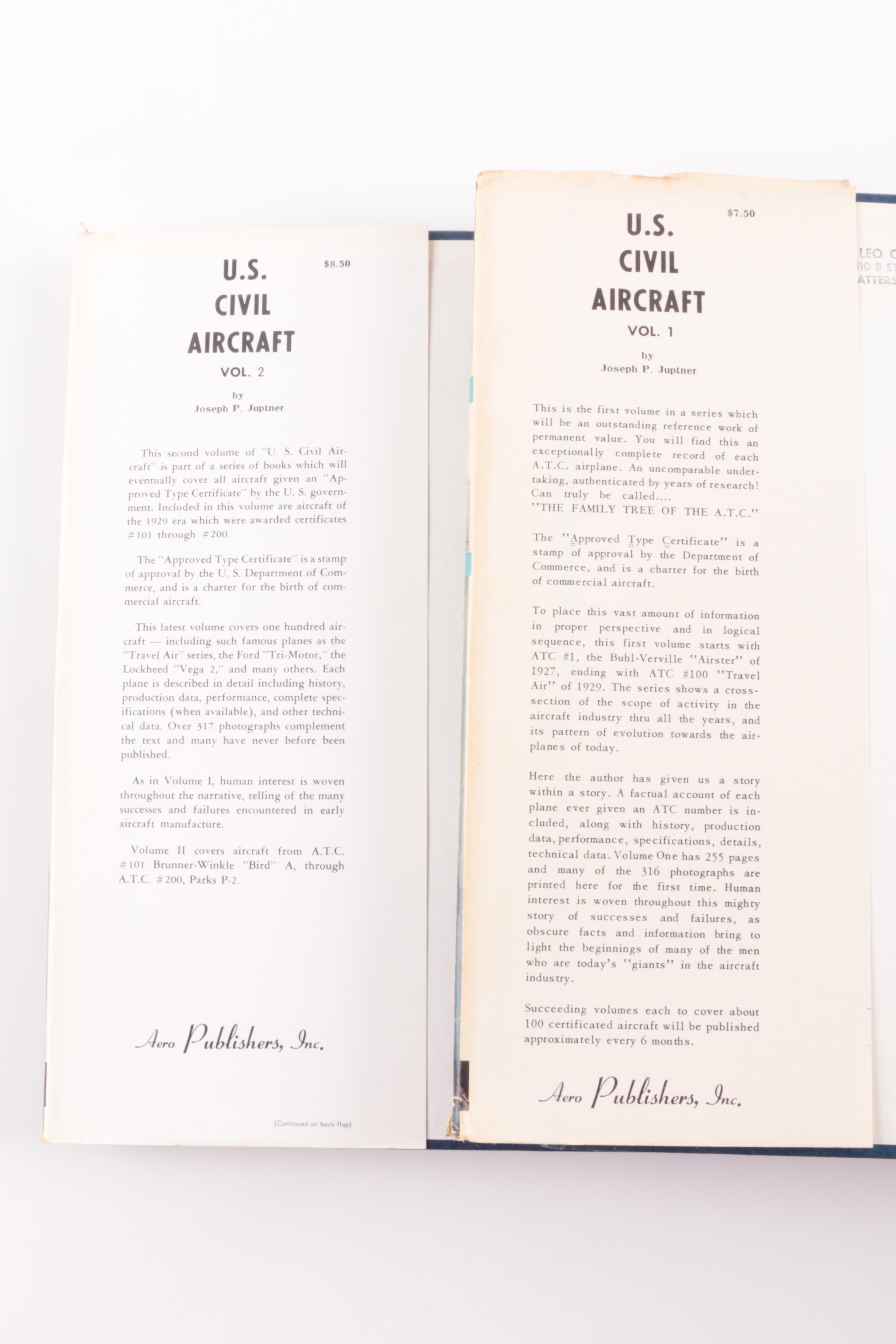 1960s and 1970s "U.S. Civil Aircraft" in Thirteen Volumes