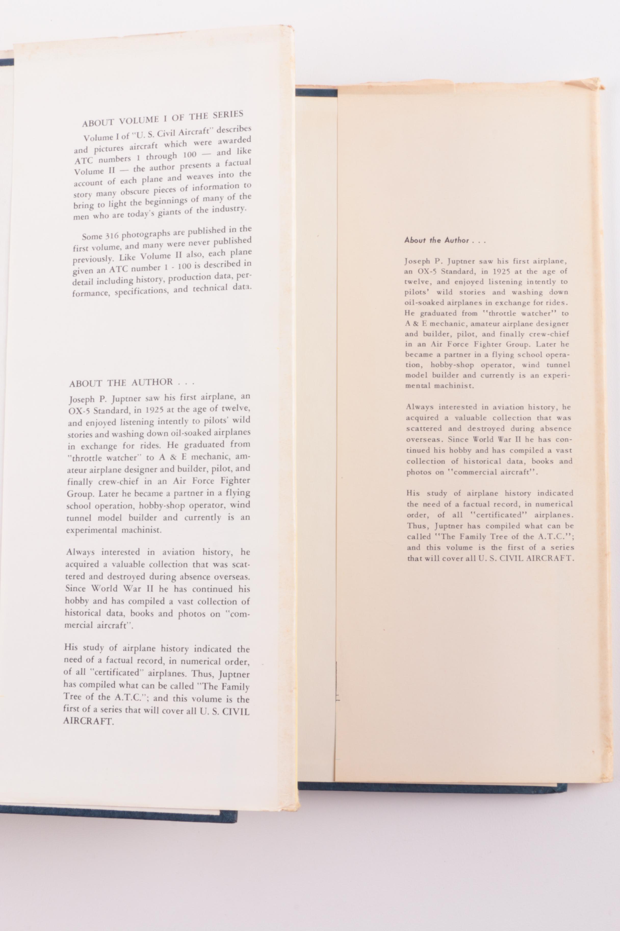 1960s and 1970s "U.S. Civil Aircraft" in Thirteen Volumes