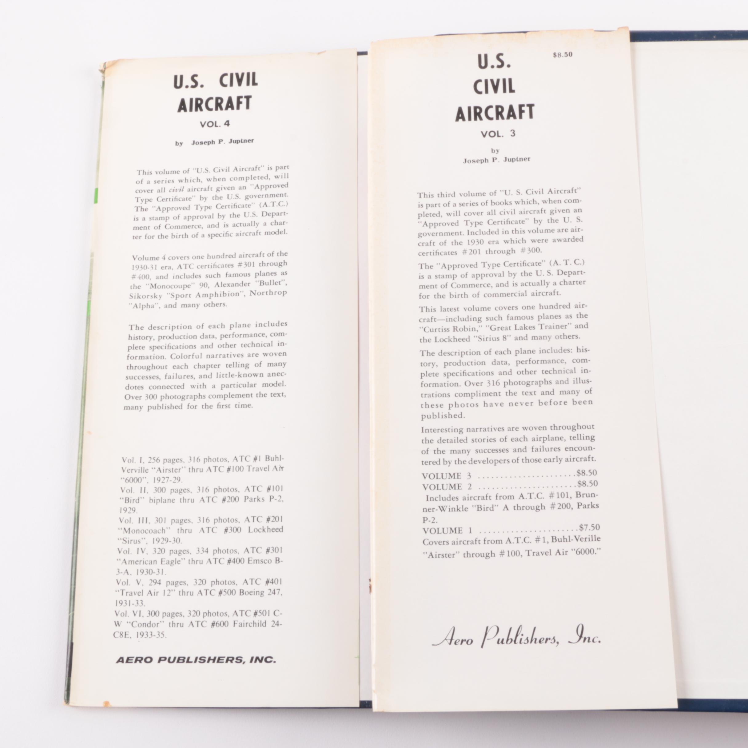 1960s and 1970s "U.S. Civil Aircraft" in Thirteen Volumes