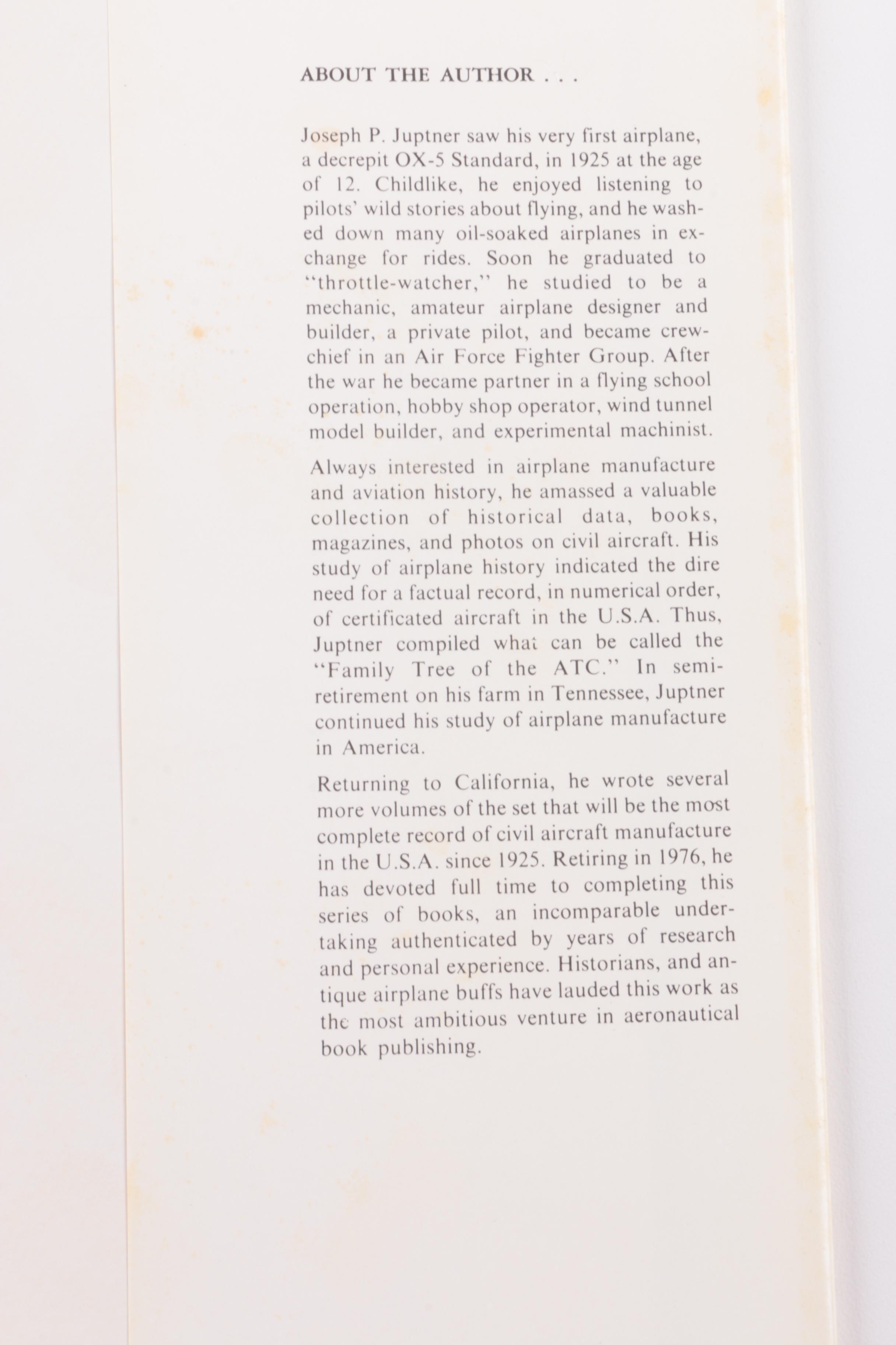 1960s and 1970s "U.S. Civil Aircraft" in Thirteen Volumes