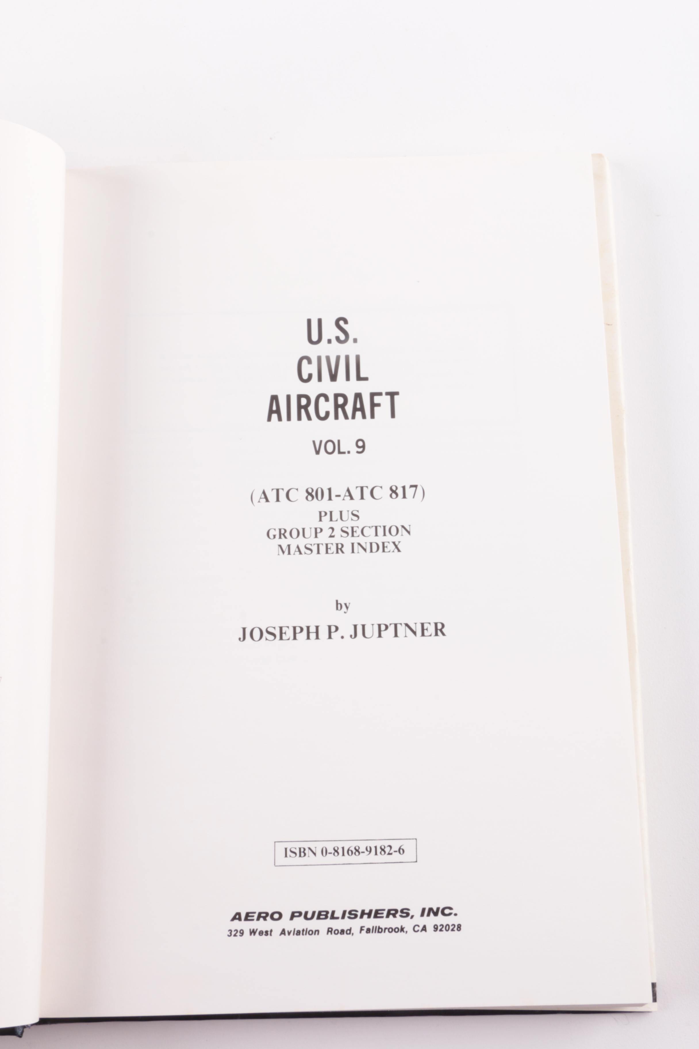 1960s and 1970s "U.S. Civil Aircraft" in Thirteen Volumes