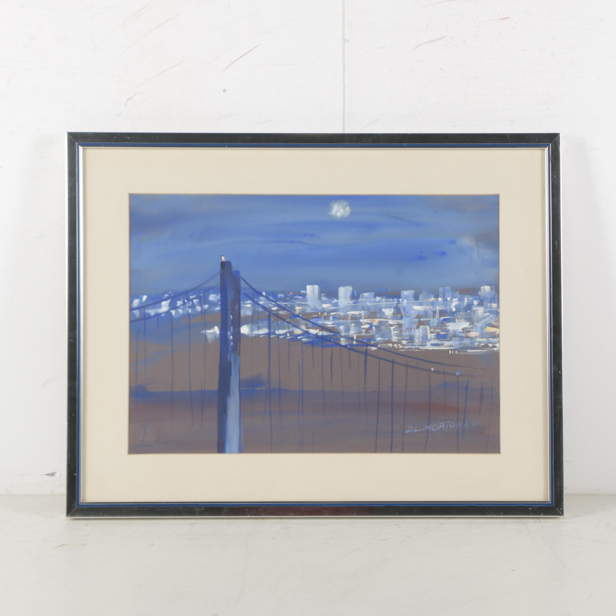 D. L. Morton Gouache Painting