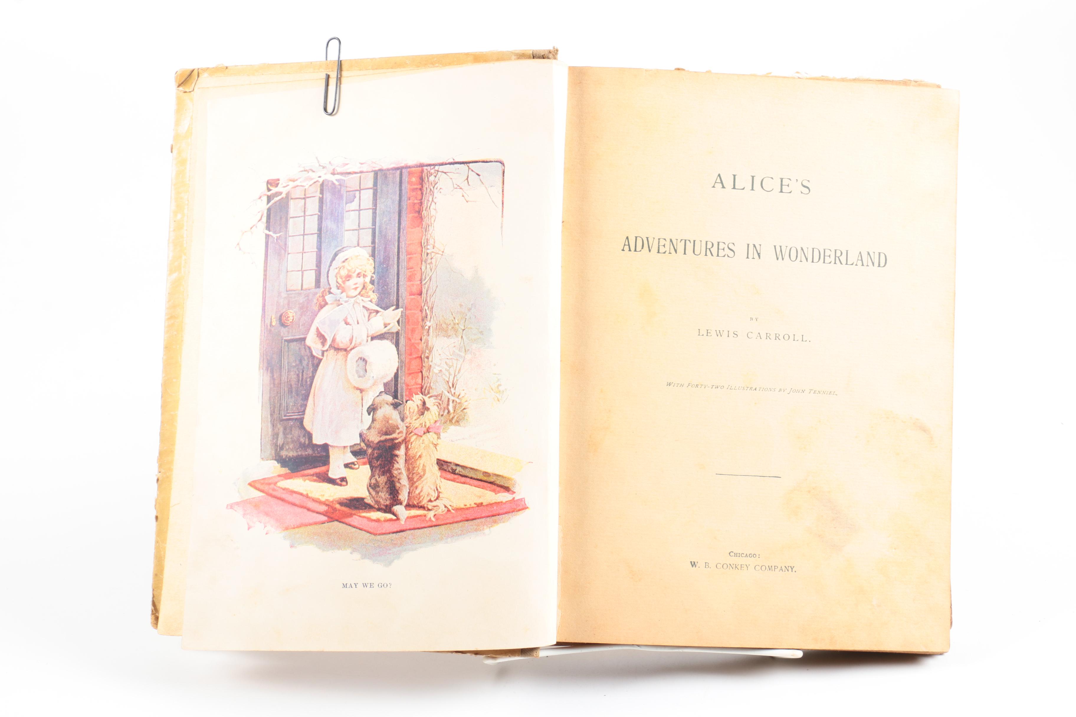 Circa 1898 "Alice's Adventures in Wonderland"