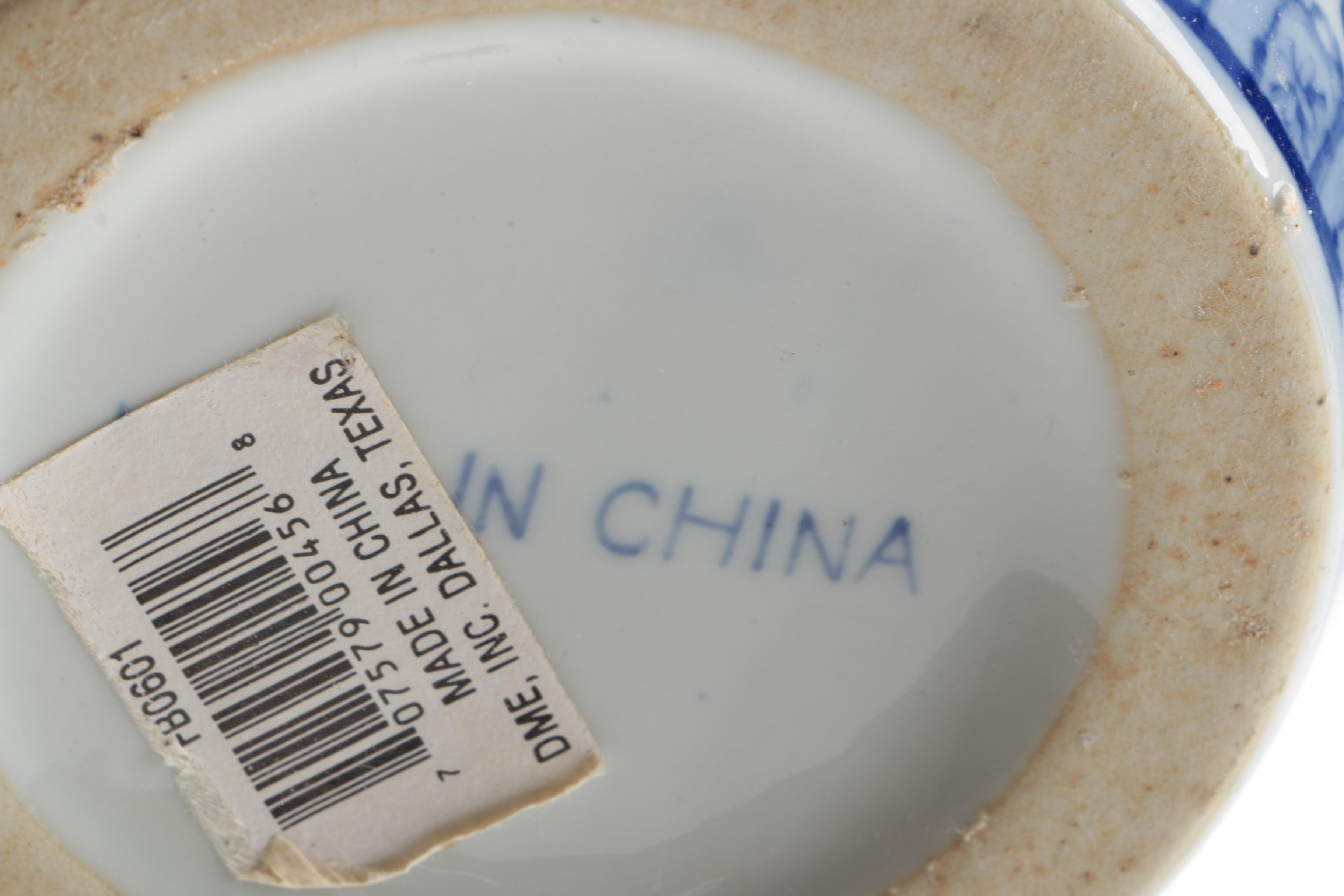 Blue and White Ceramic Planters