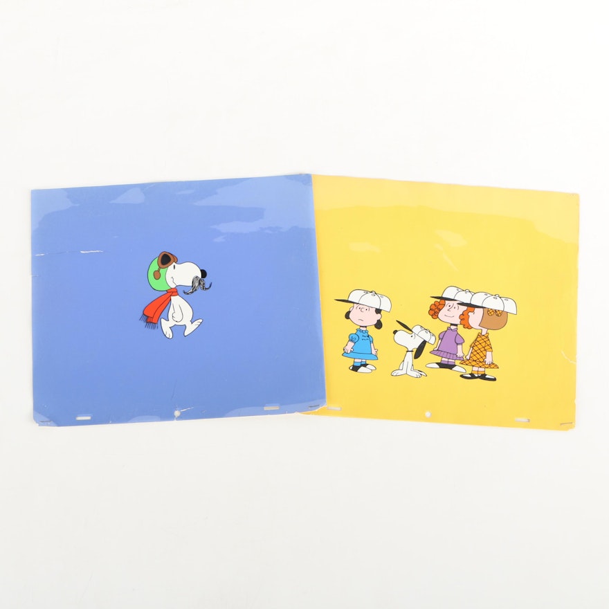 Animation Cels in the Manner of Charles Schultz's "Peanuts"