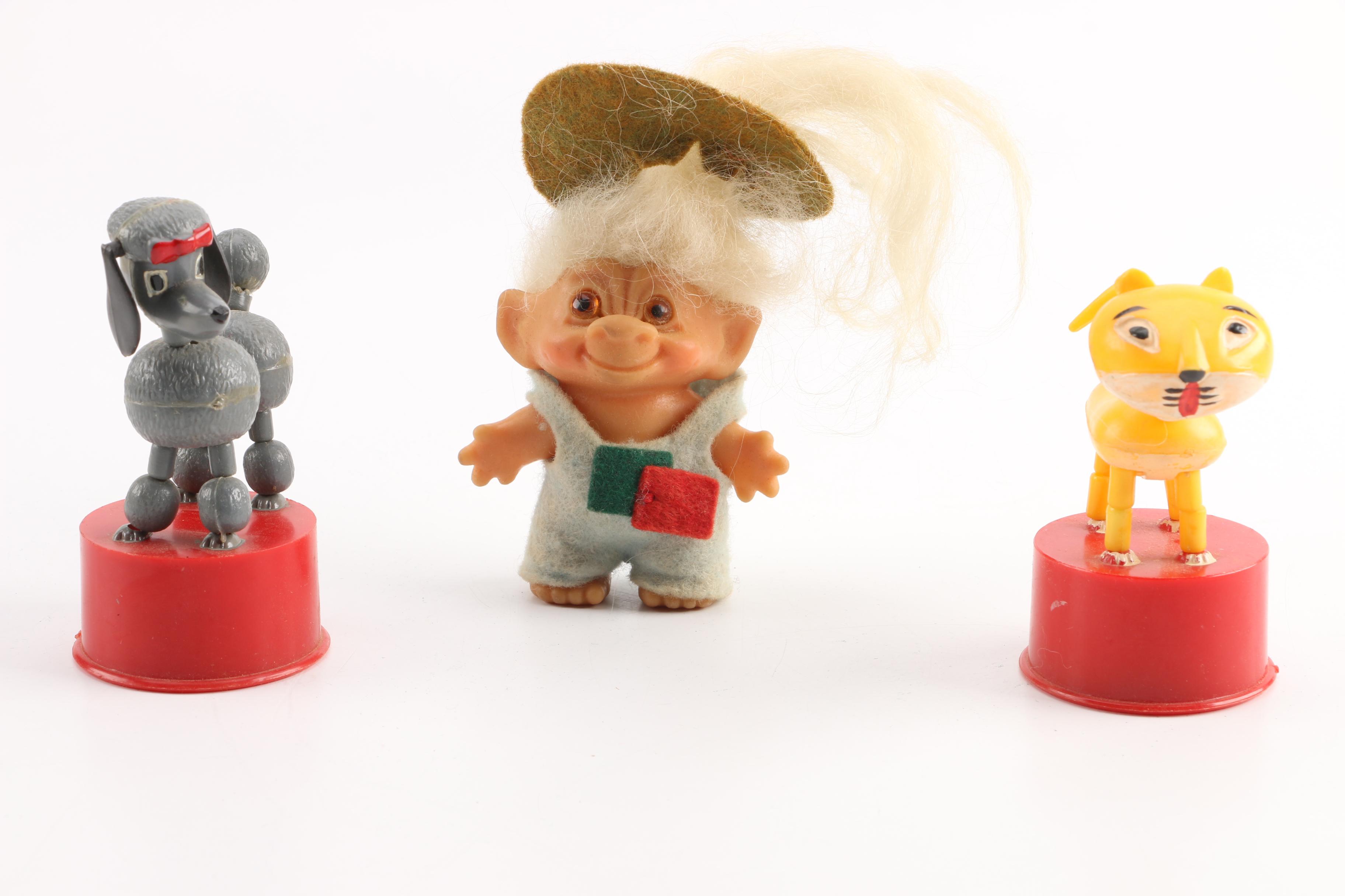 Vintage Wax Cake Toppers, Girl Scout Doll, Disney Pinball and More