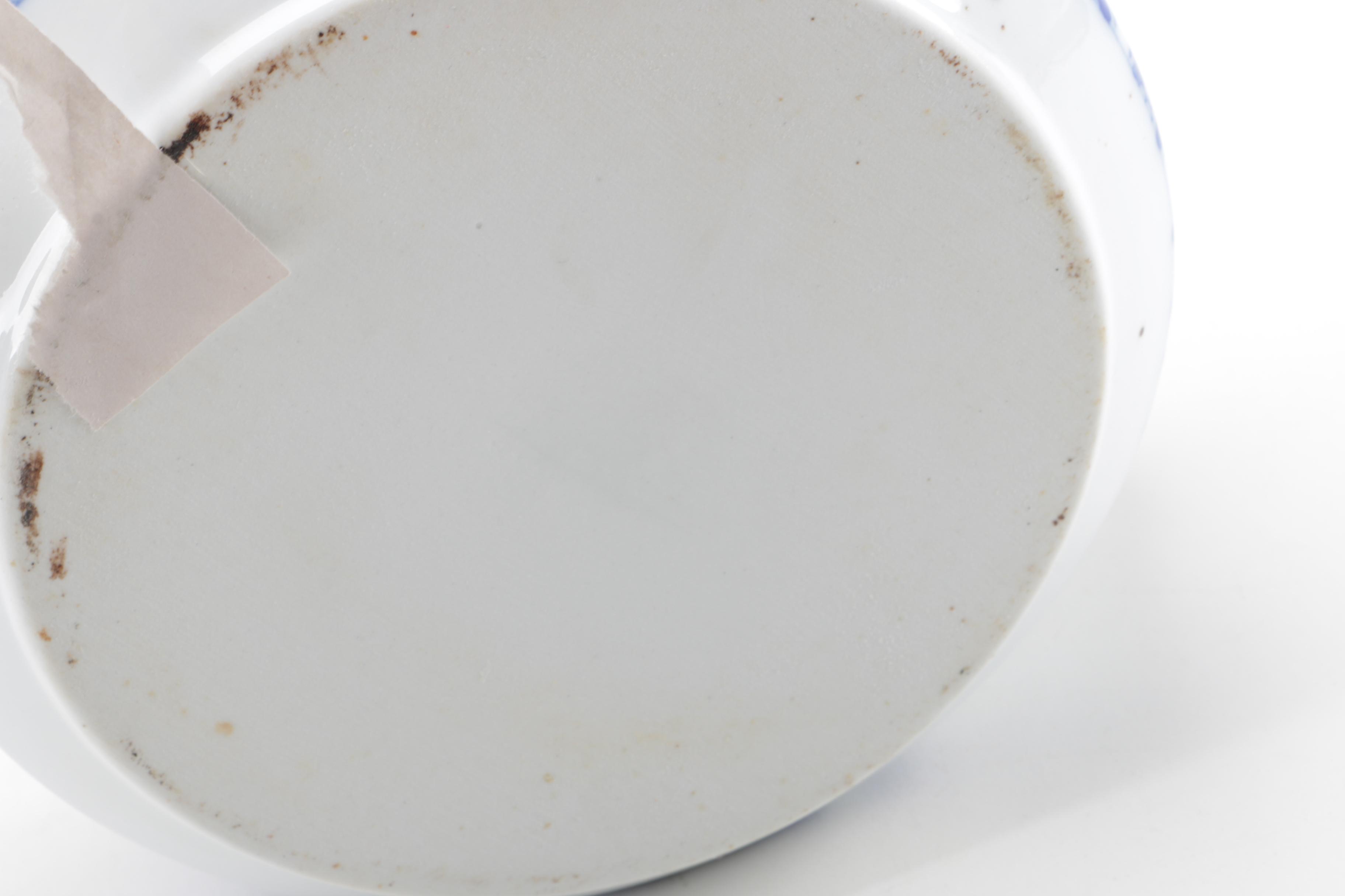 Blue and White Ceramic Lidded Containers and Vase