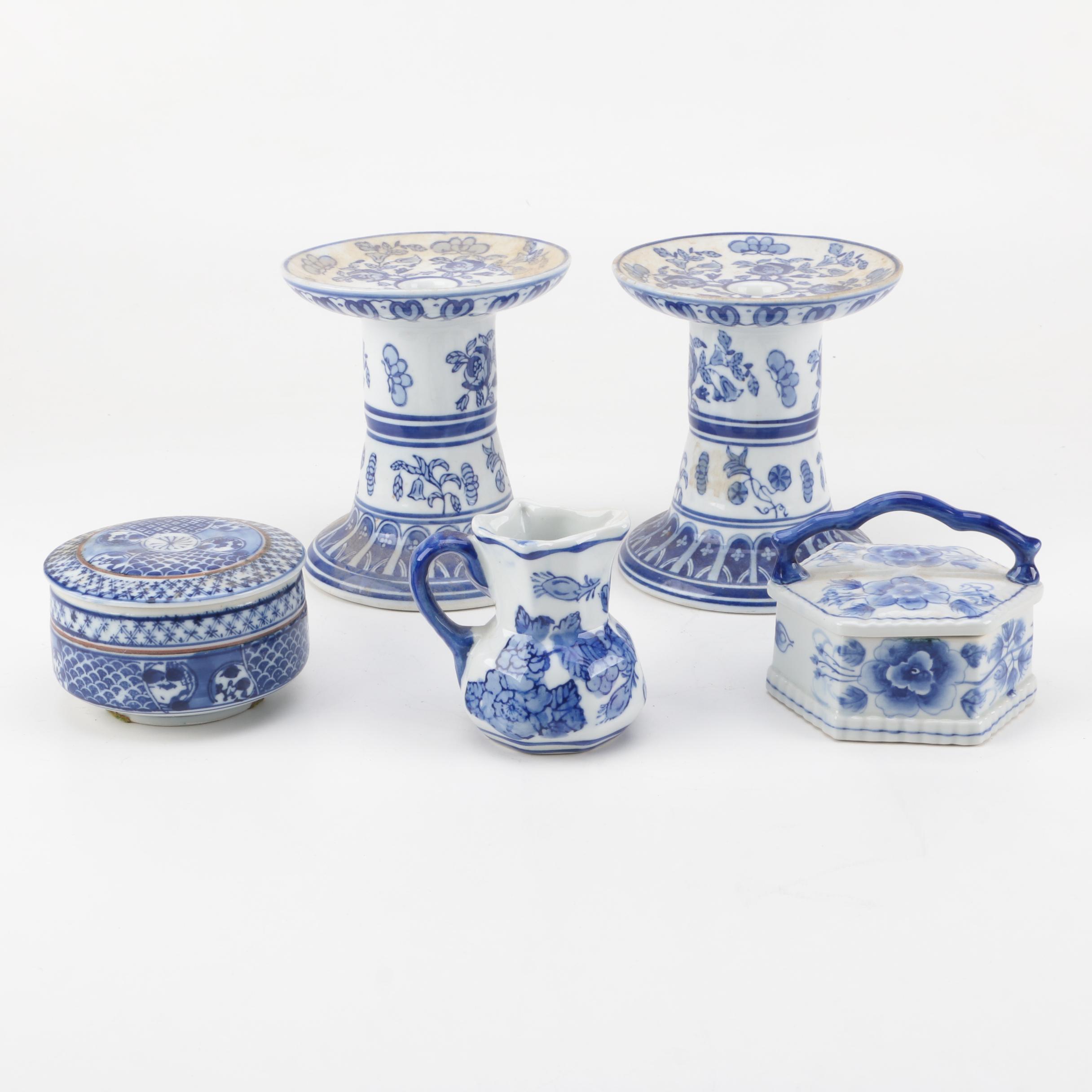 Blue and White Ceramic Decor