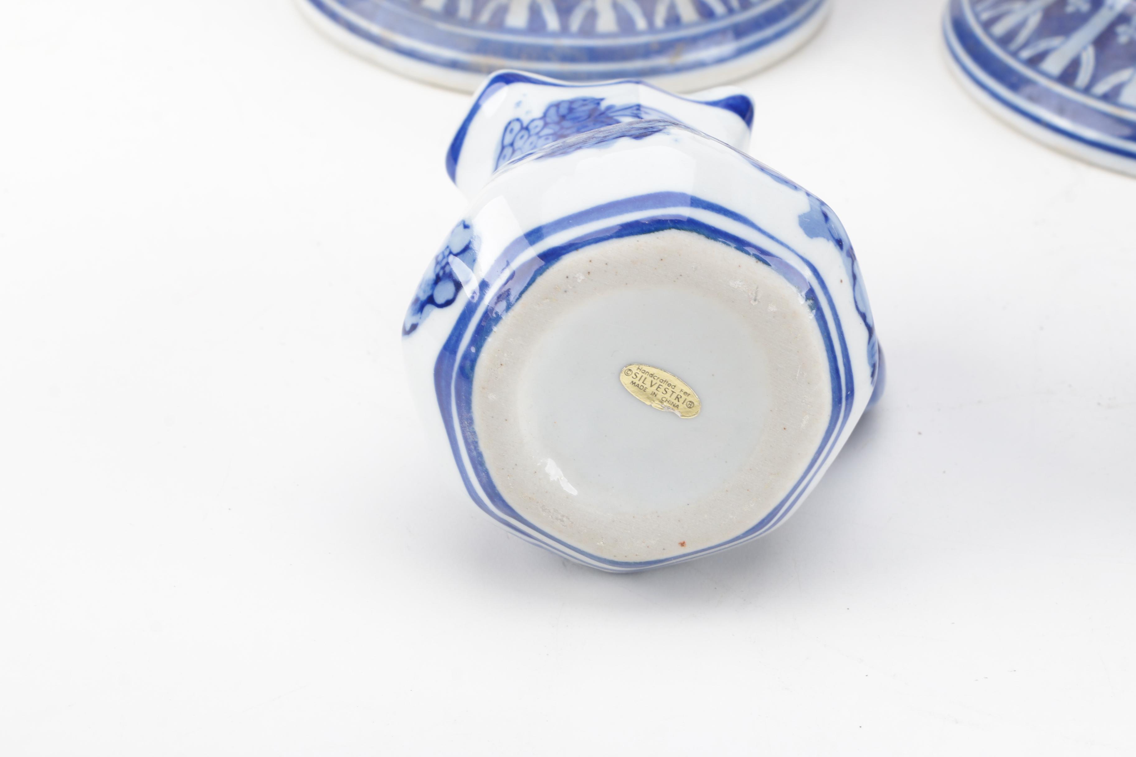 Blue and White Ceramic Decor