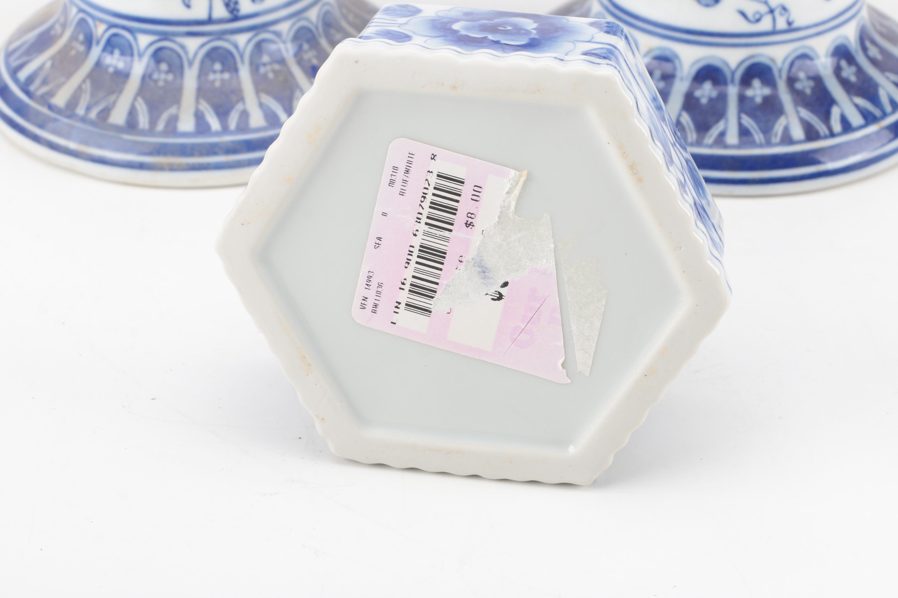 Blue and White Ceramic Decor