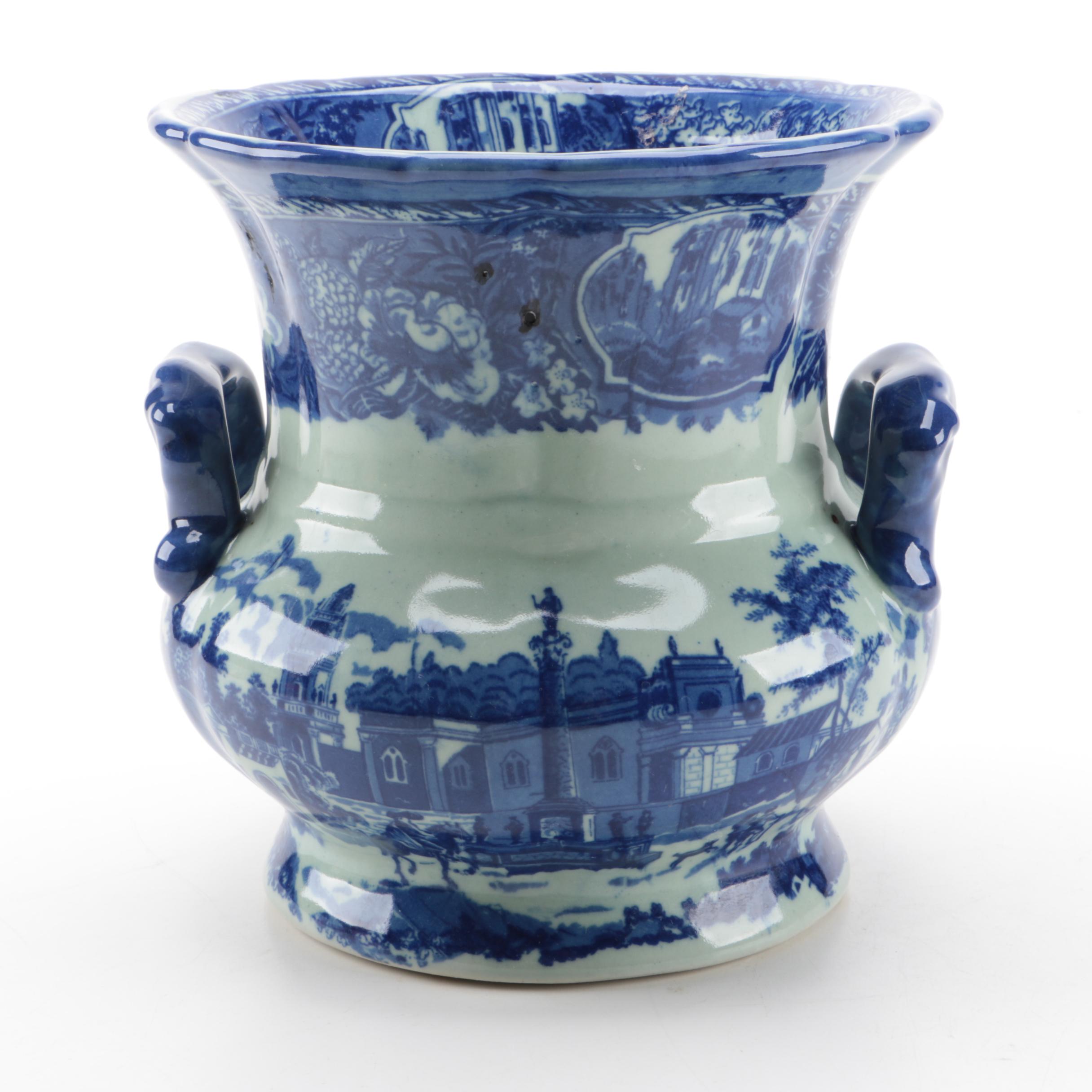 Blue and White Ceramic Vase