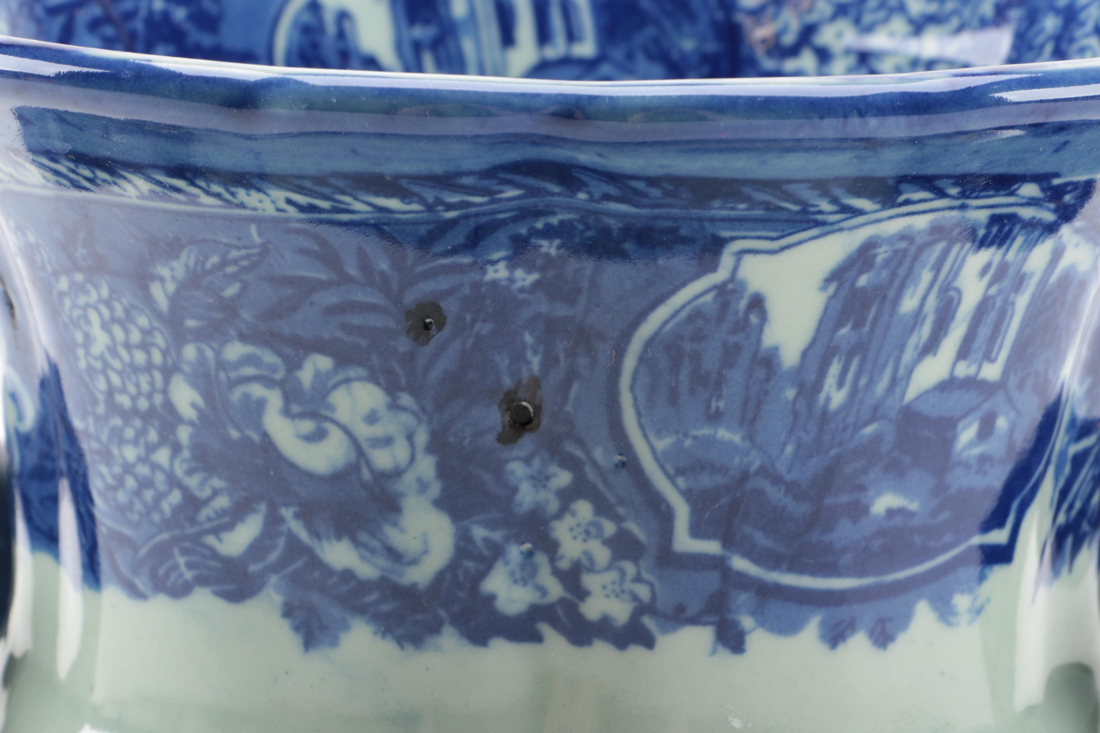 Blue and White Ceramic Vase