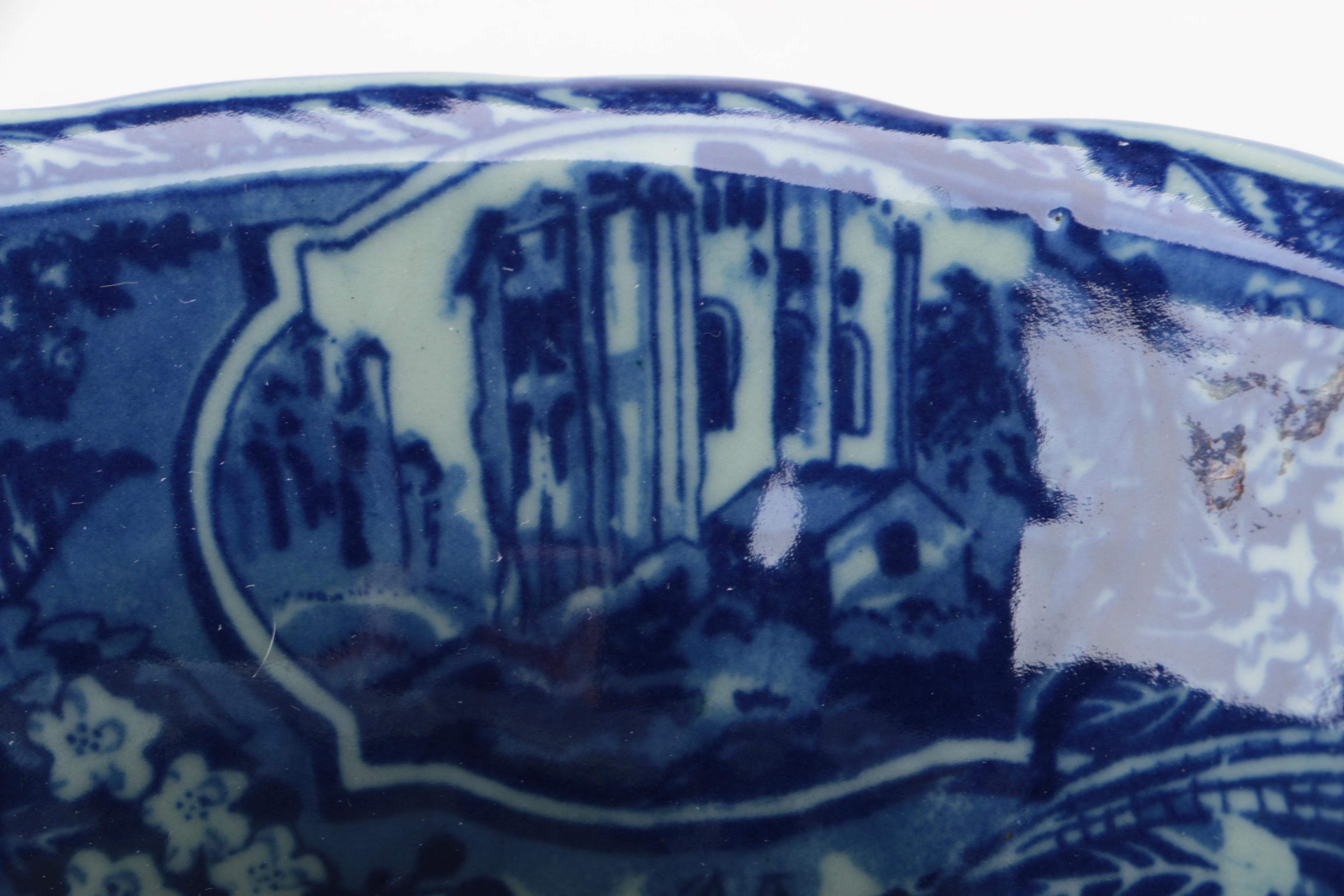 Blue and White Ceramic Vase