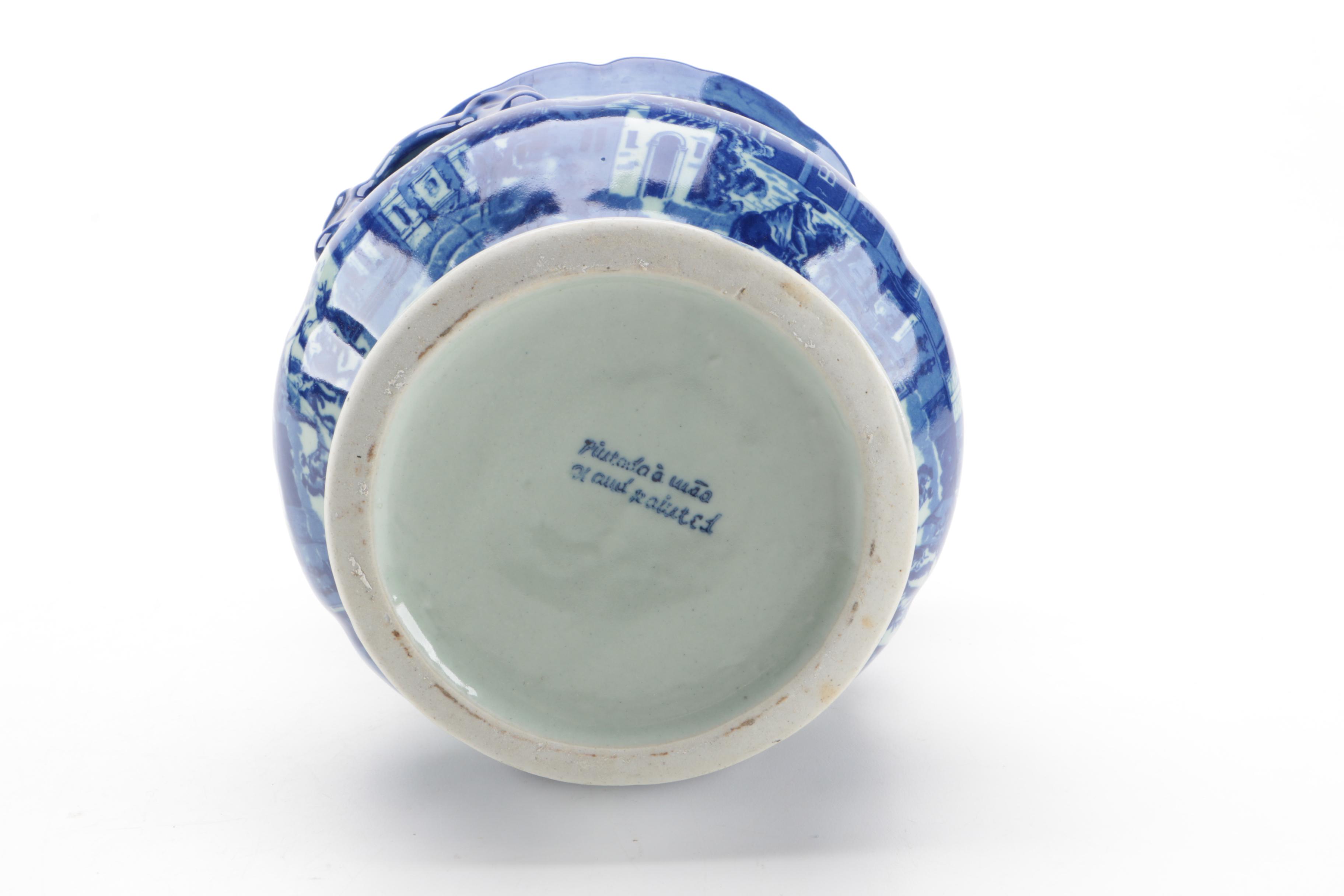 Blue and White Ceramic Vase