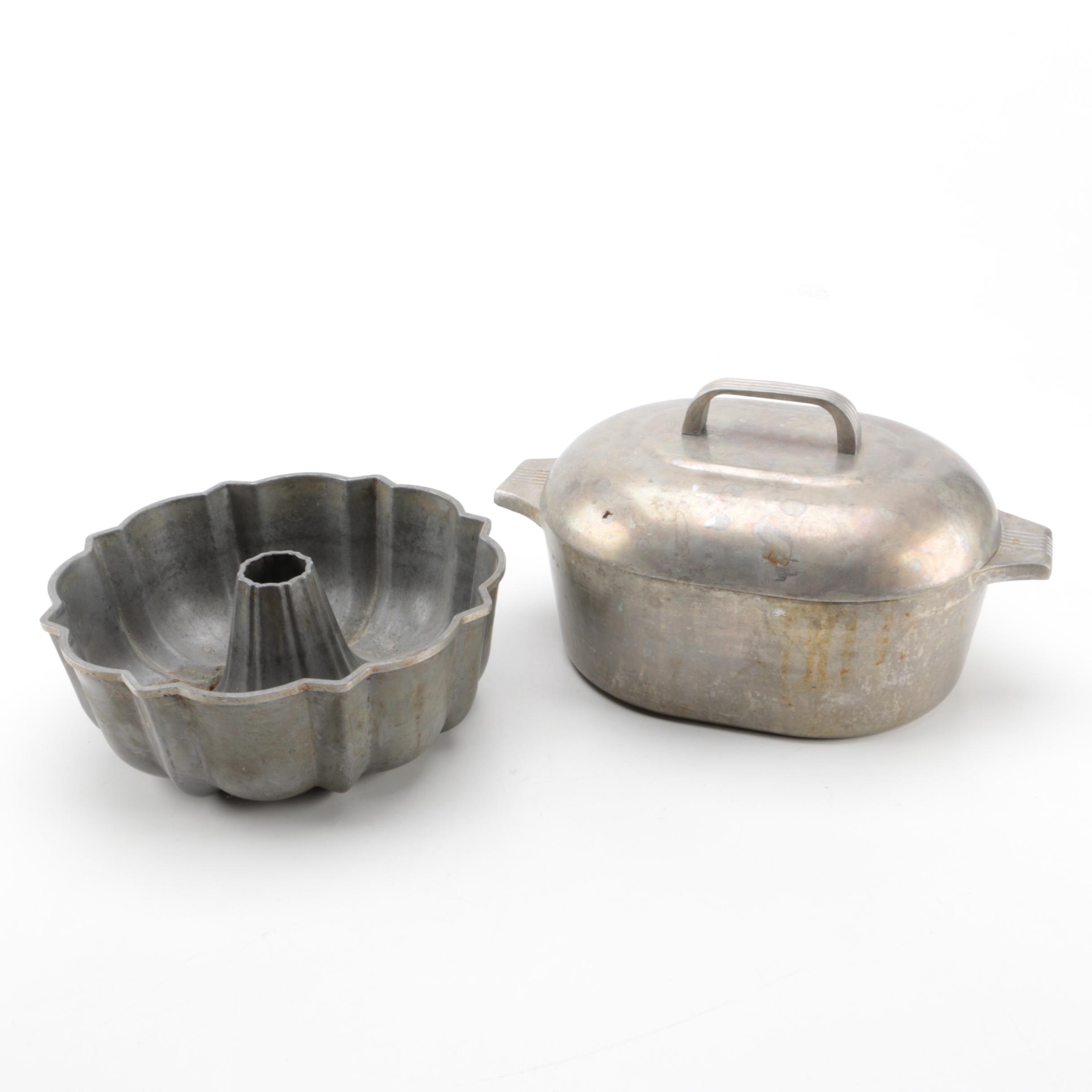 Wagner Ware Magnalite Roasterette and Bundt Pan